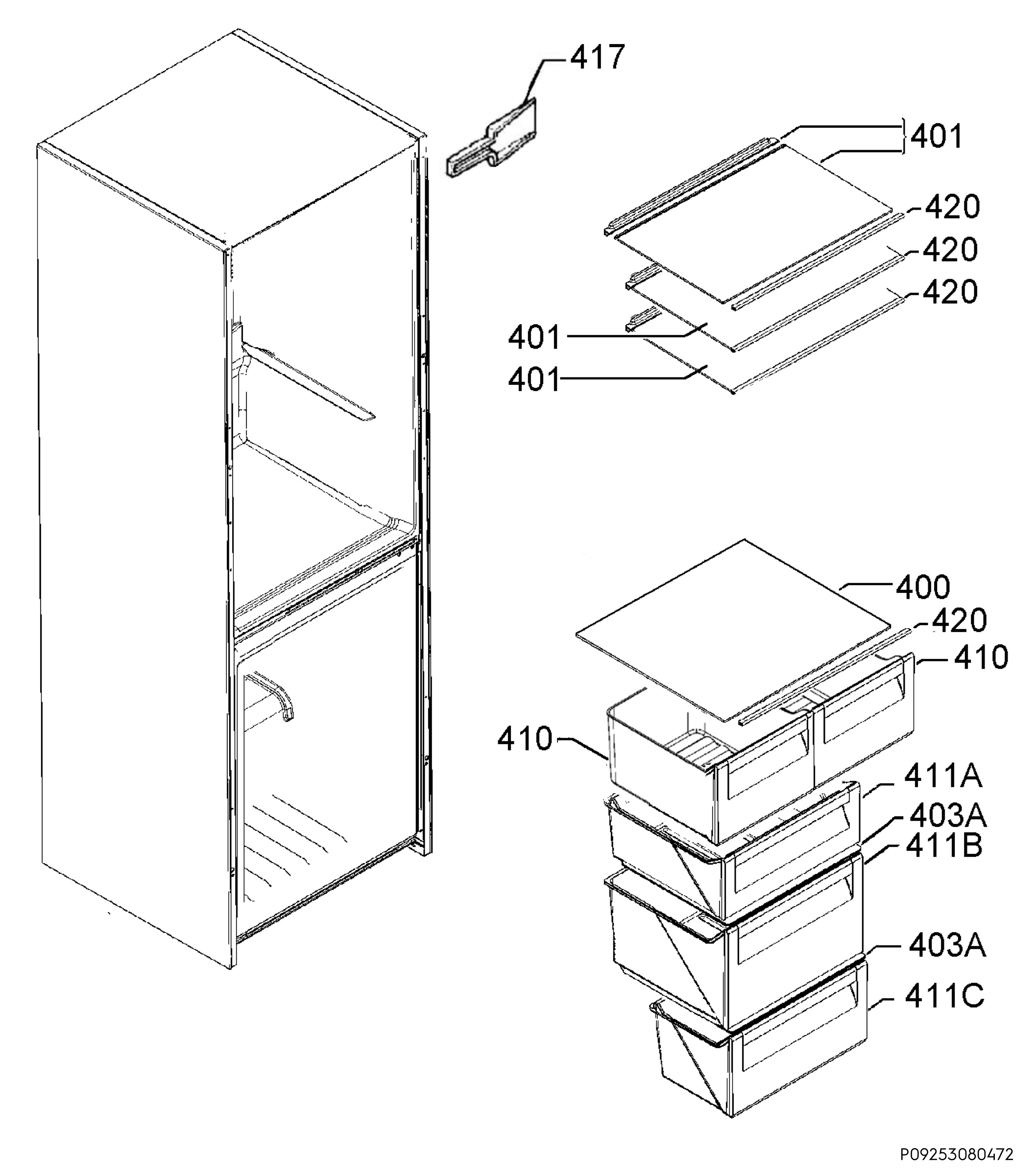 Internal parts