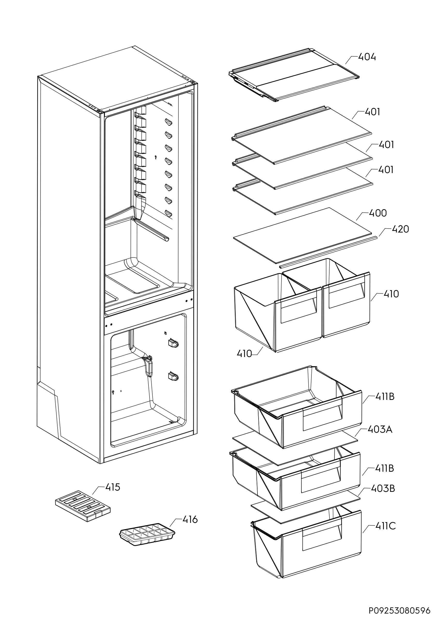 Internal parts