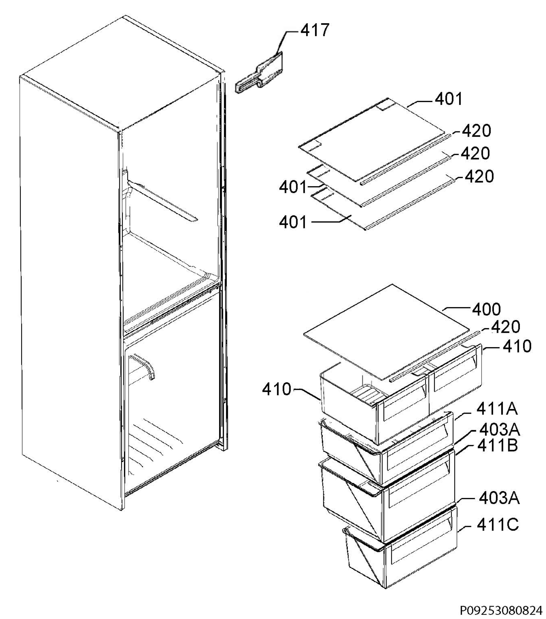 Internal parts