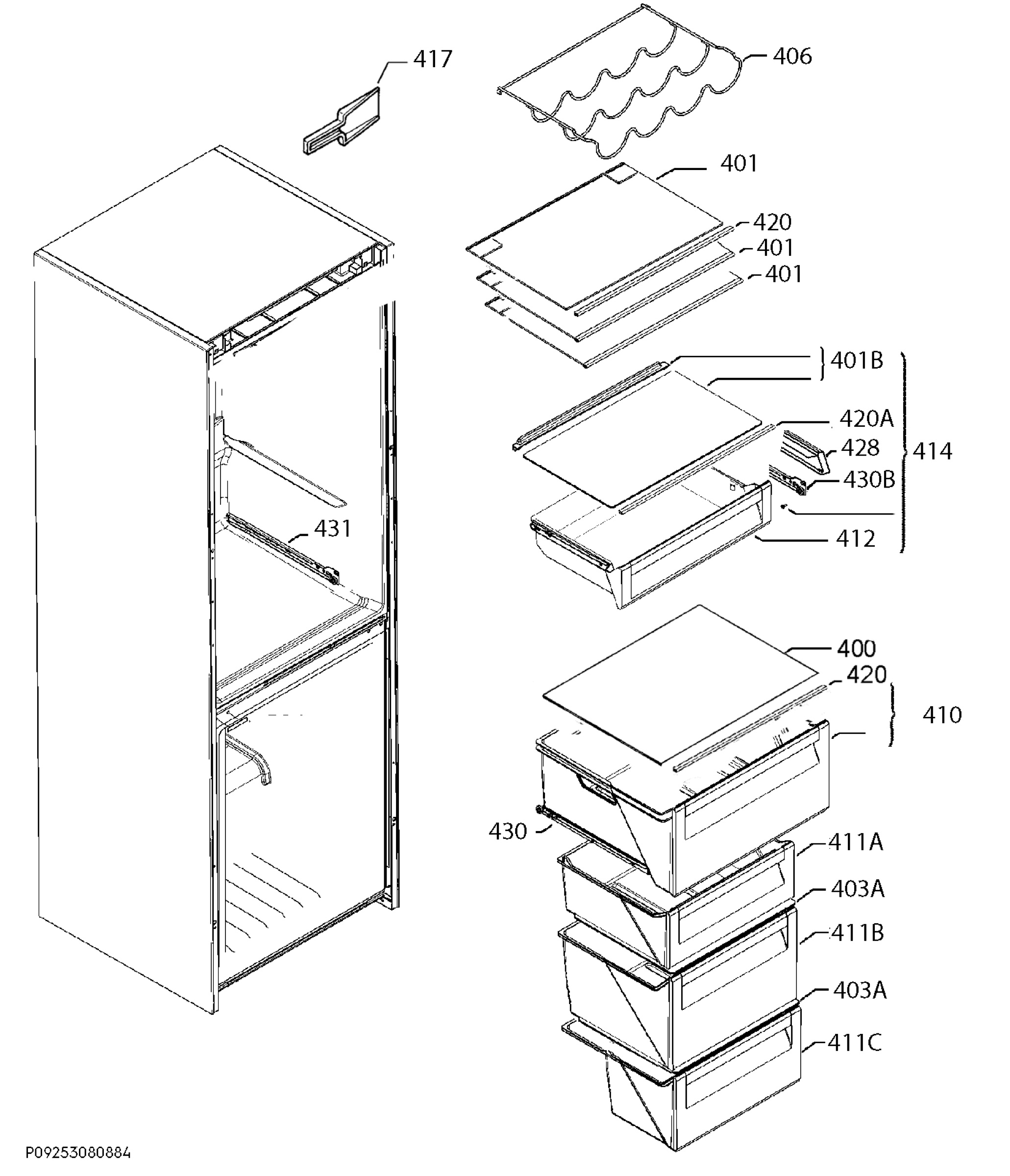 Internal parts