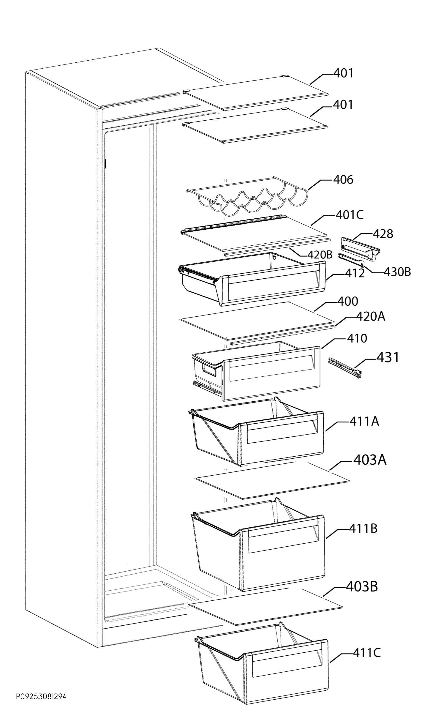 Internal parts