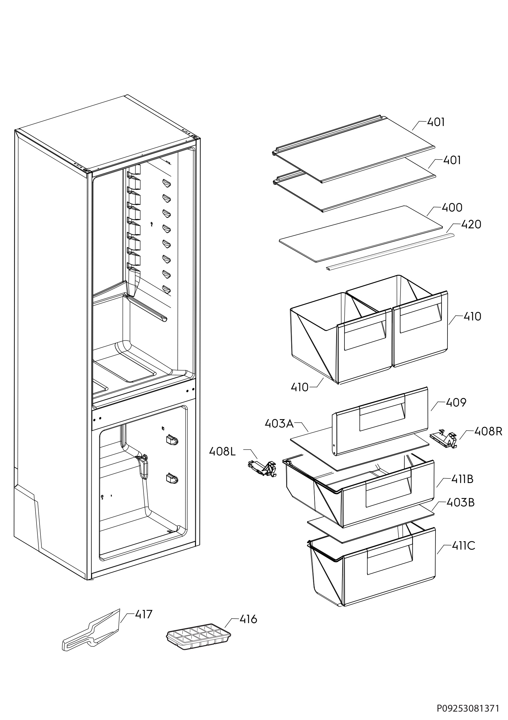Internal parts
