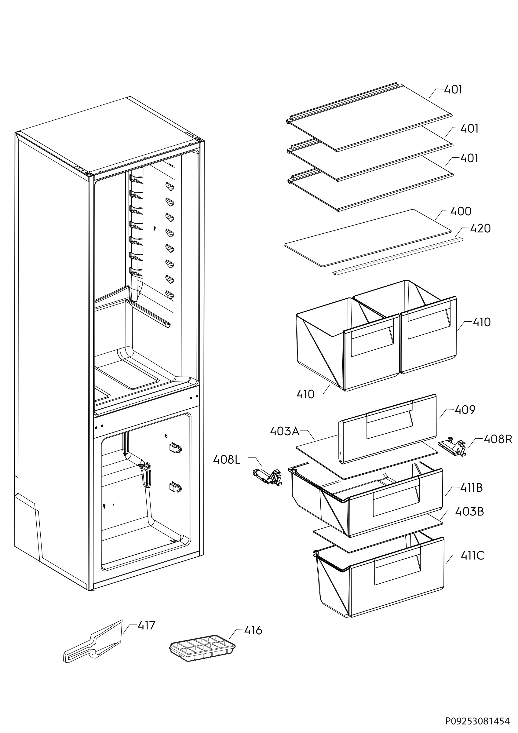 Internal parts