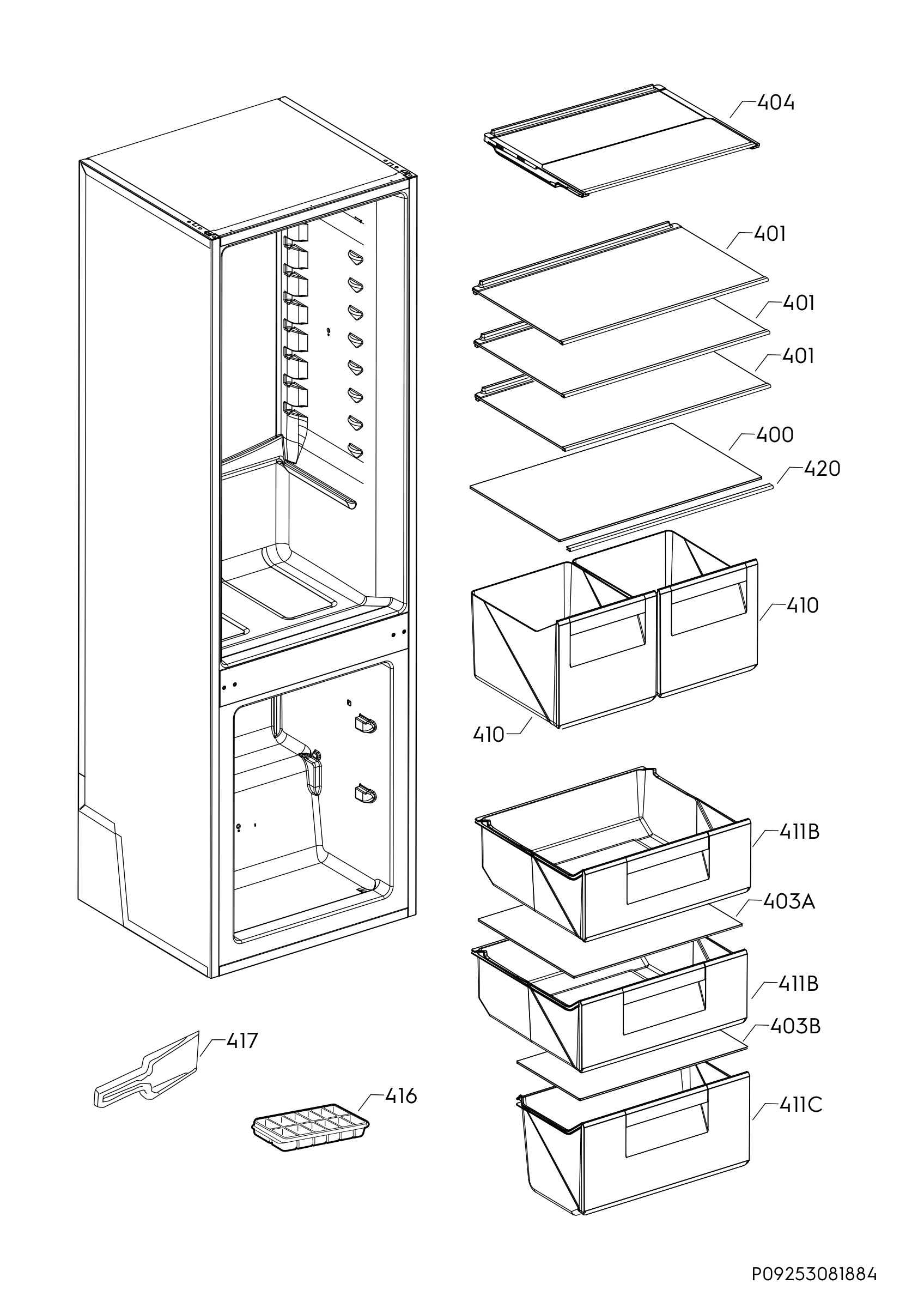 Internal parts