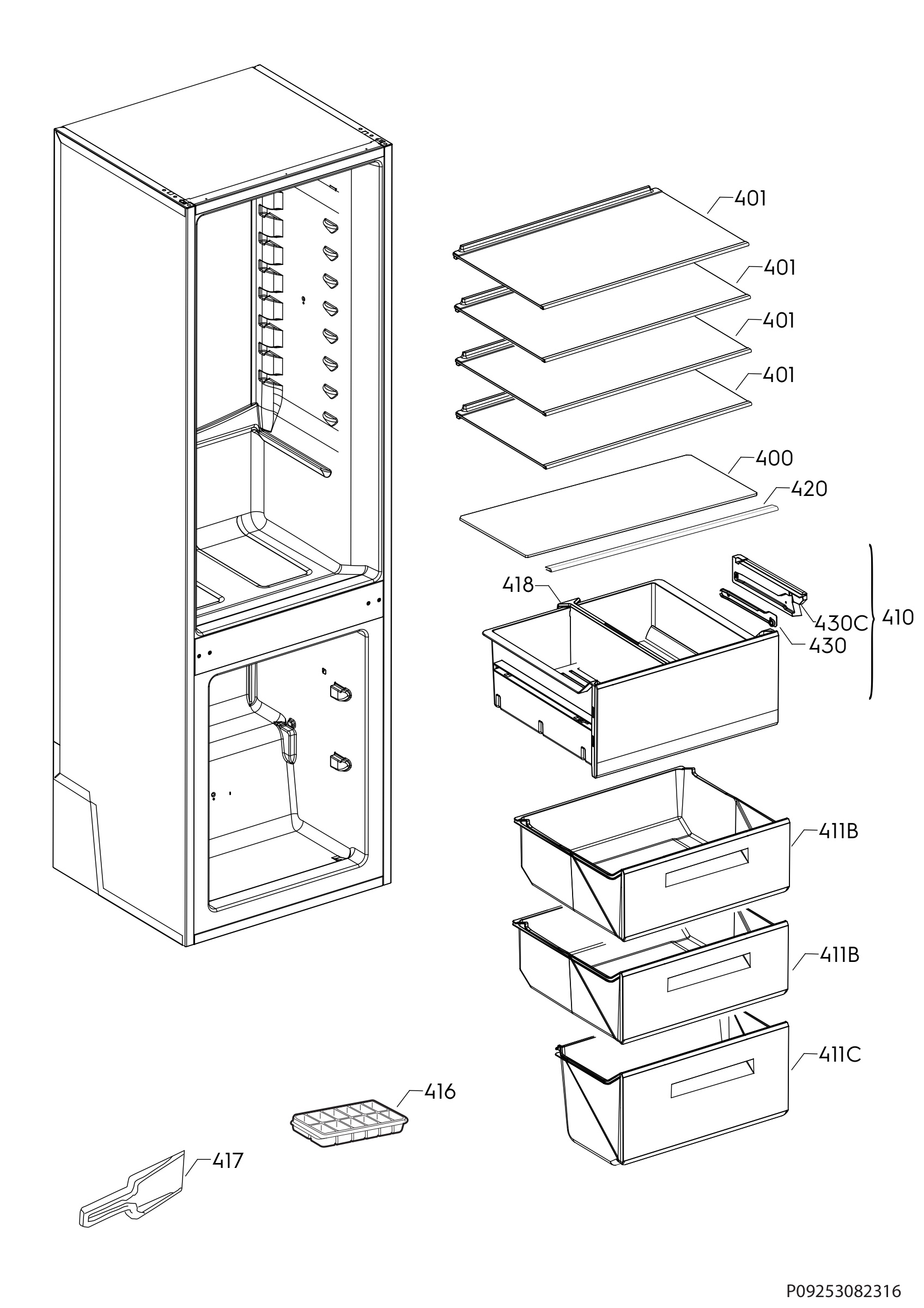 Internal parts