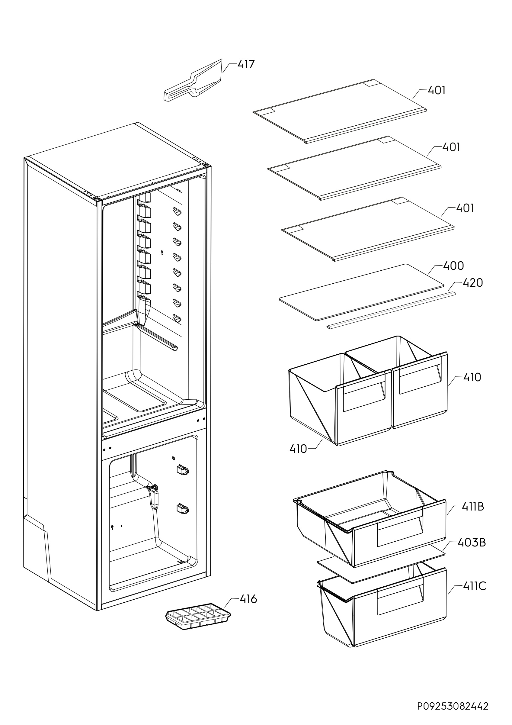 Internal parts