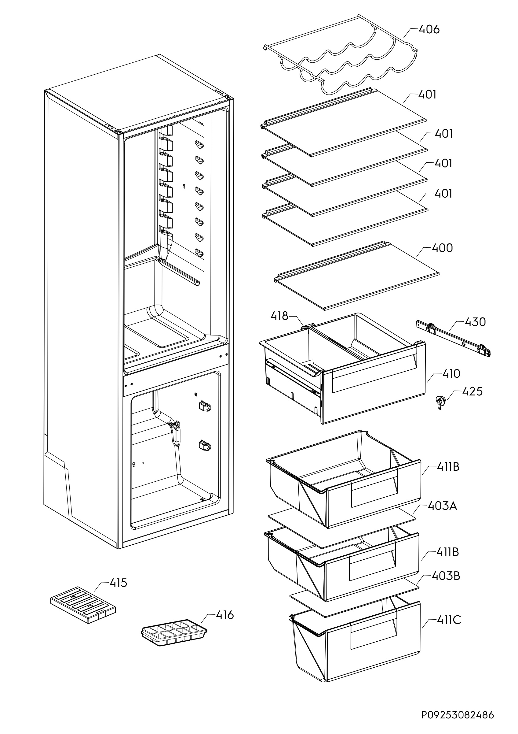 Internal parts