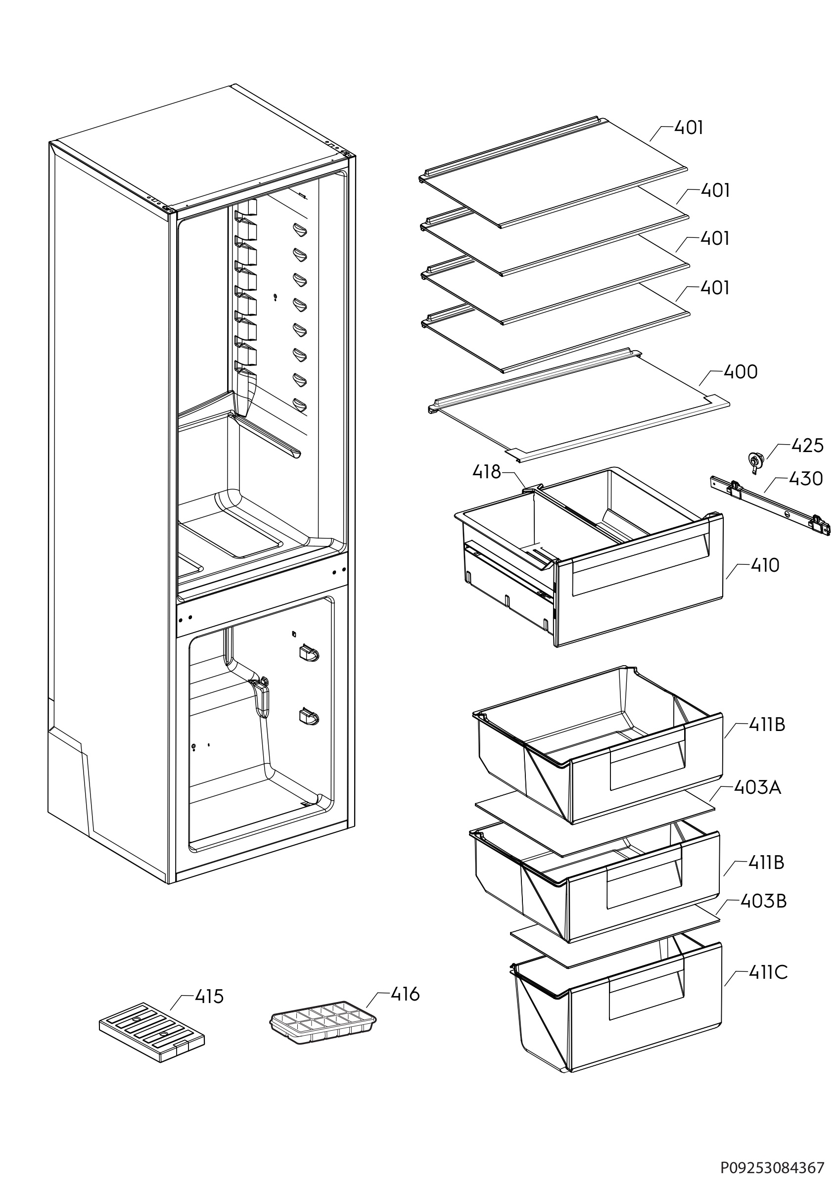 Internal parts