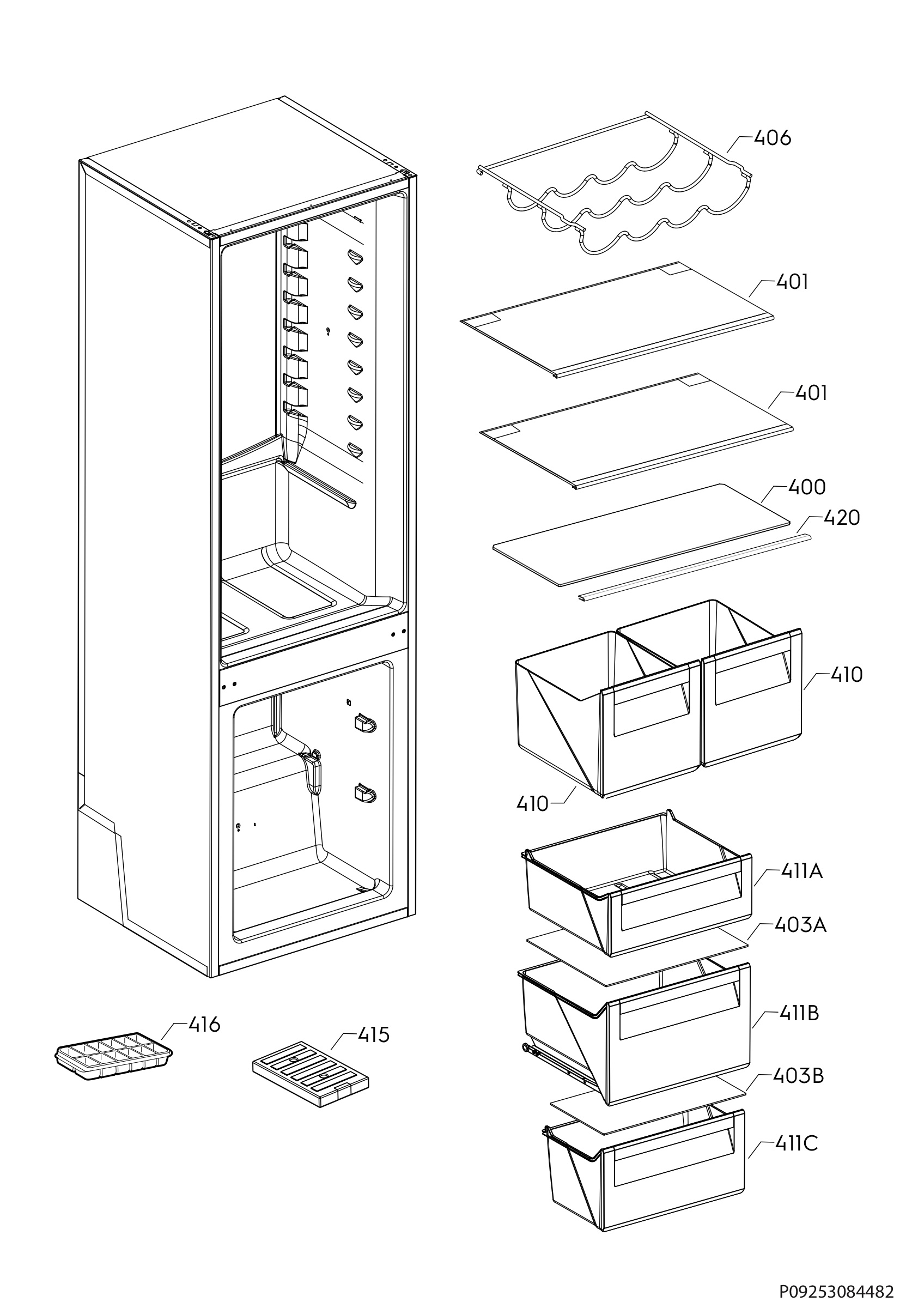Internal parts