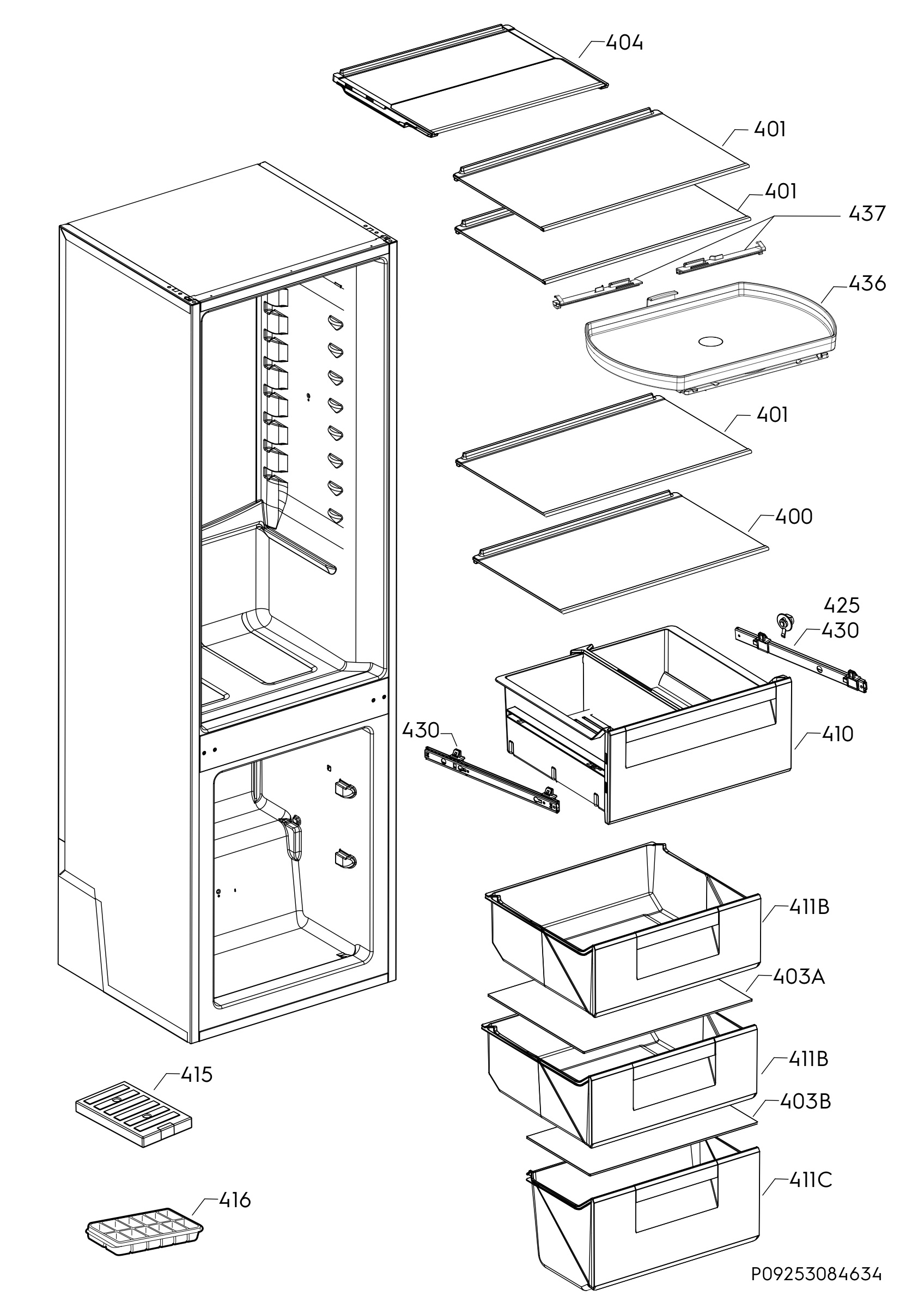 Internal parts