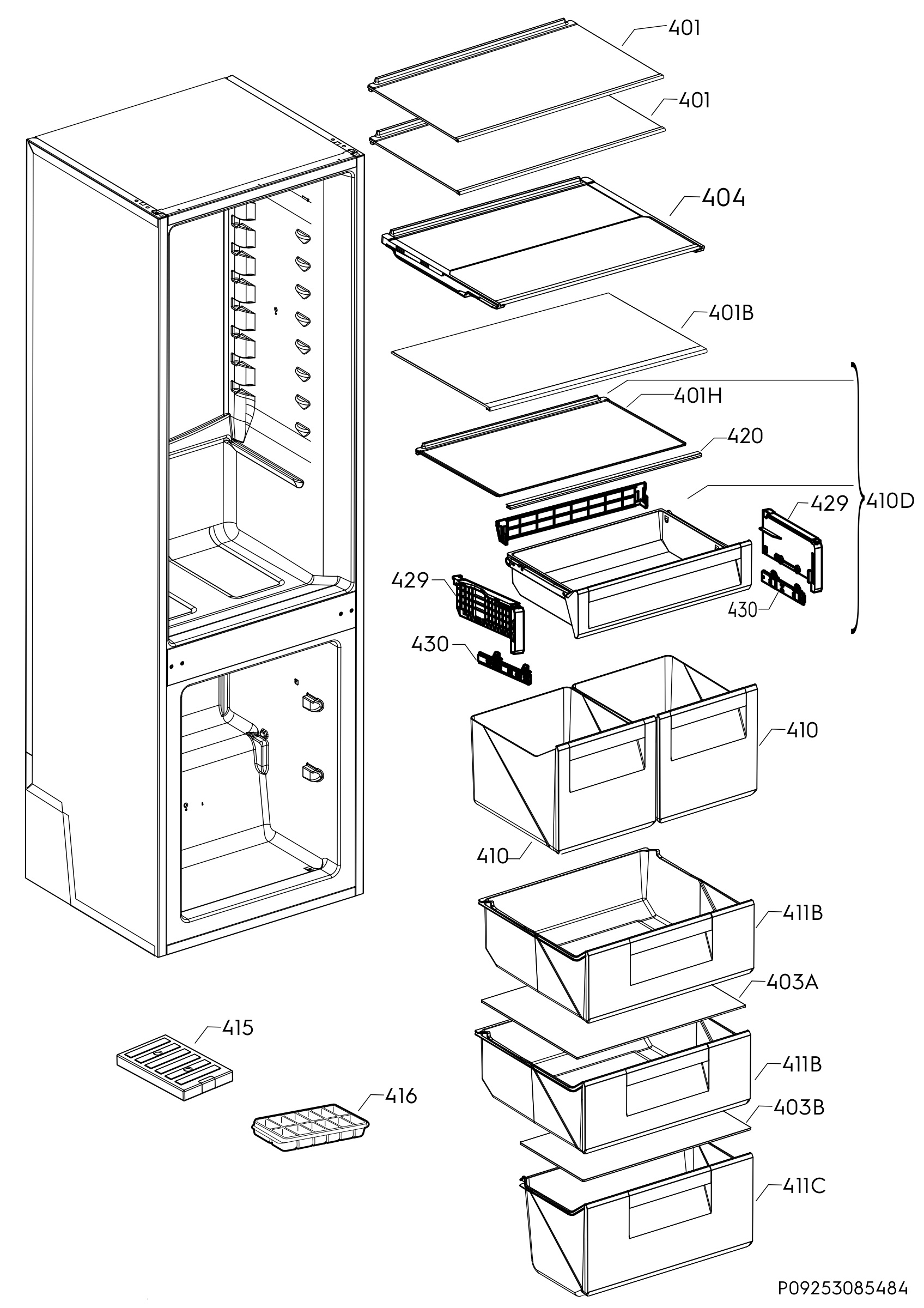 Internal parts