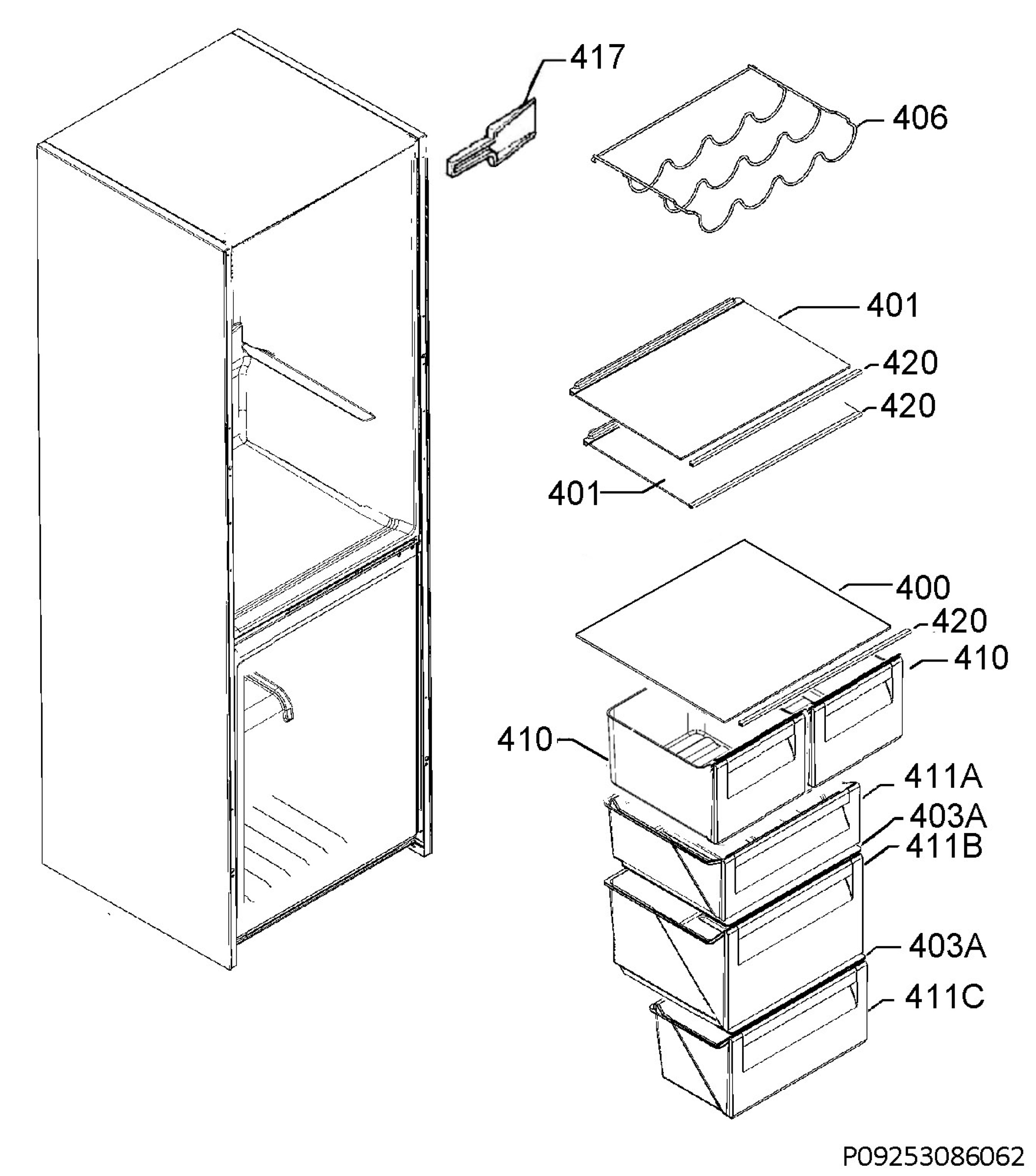 Internal parts