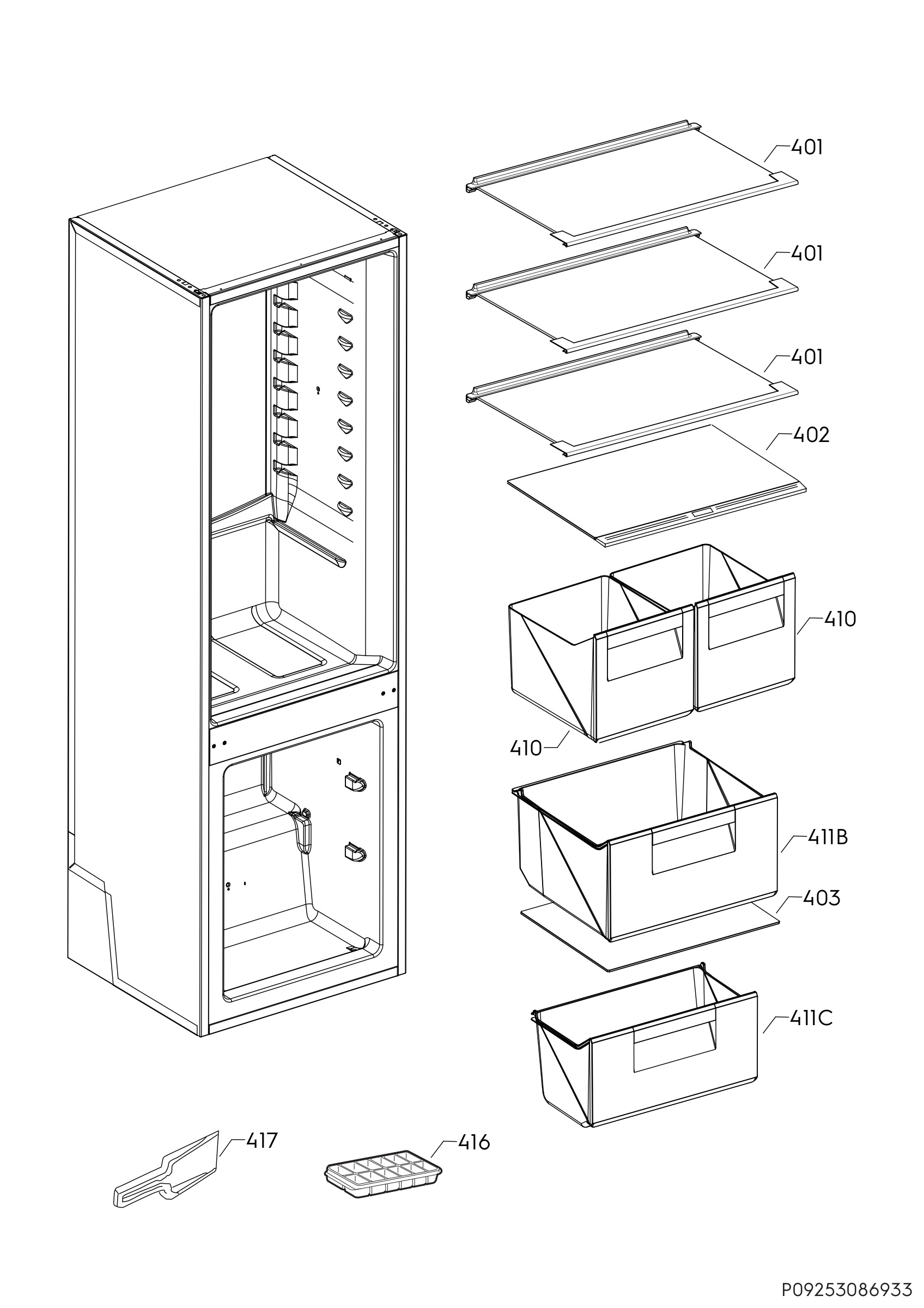 Internal parts