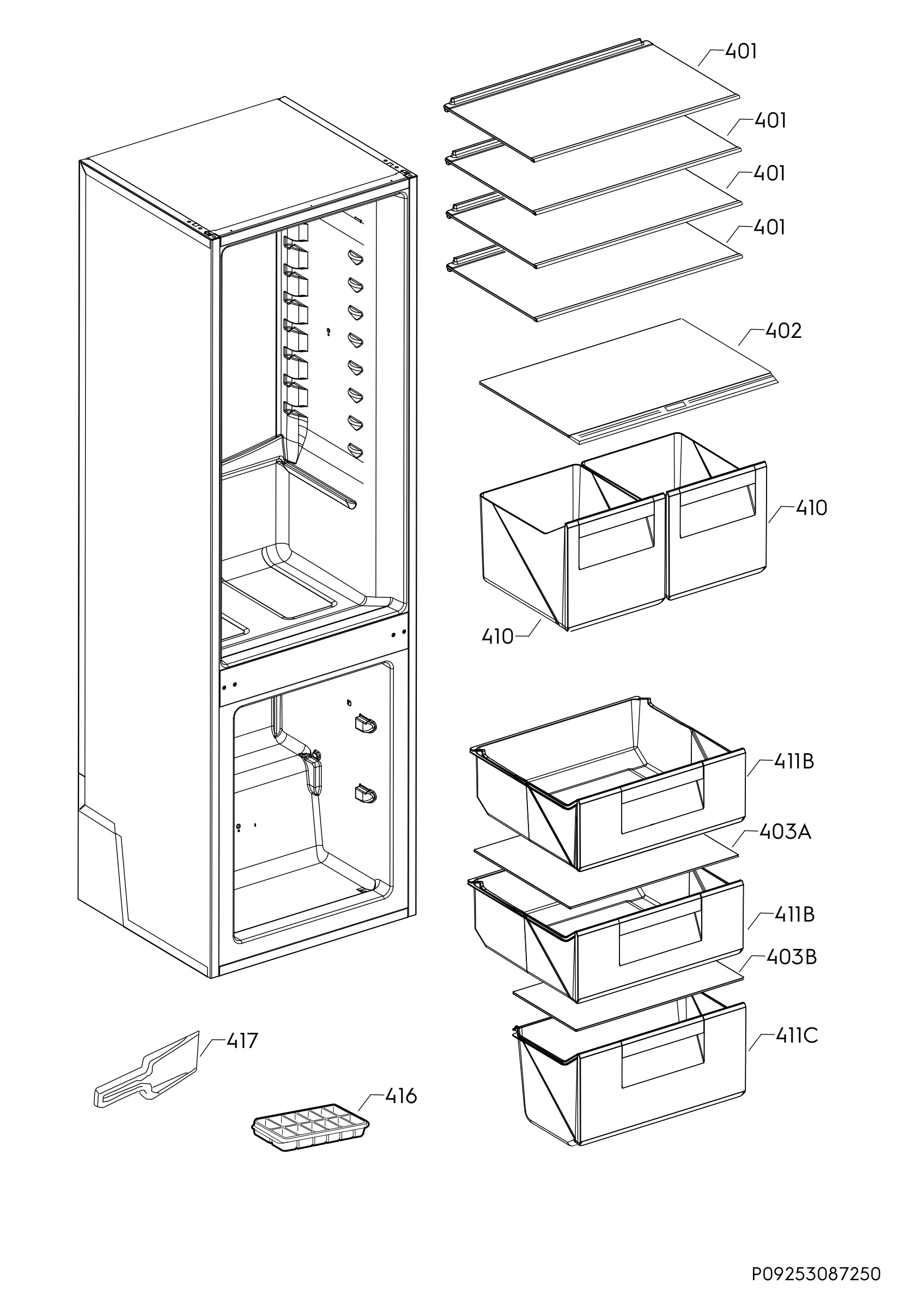 Internal parts