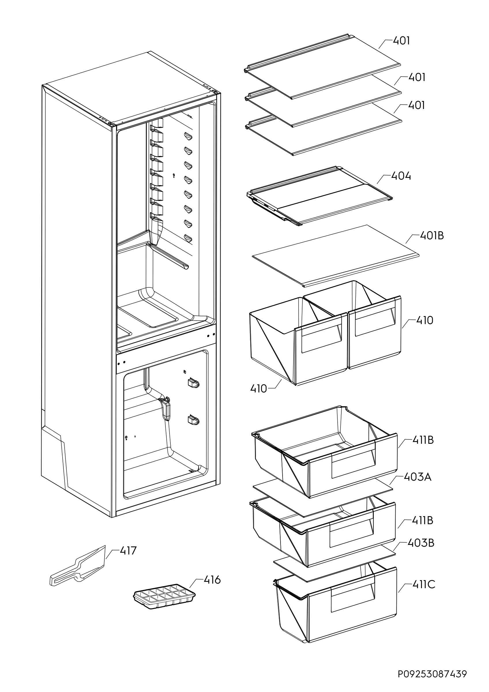 Internal parts