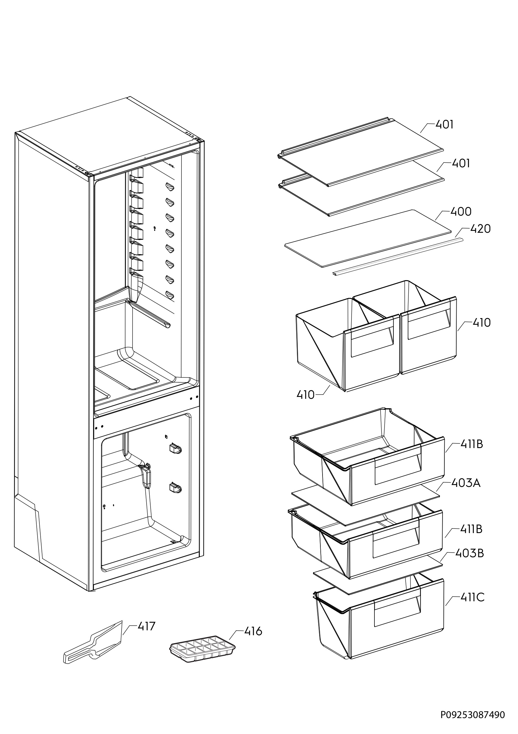 Internal parts