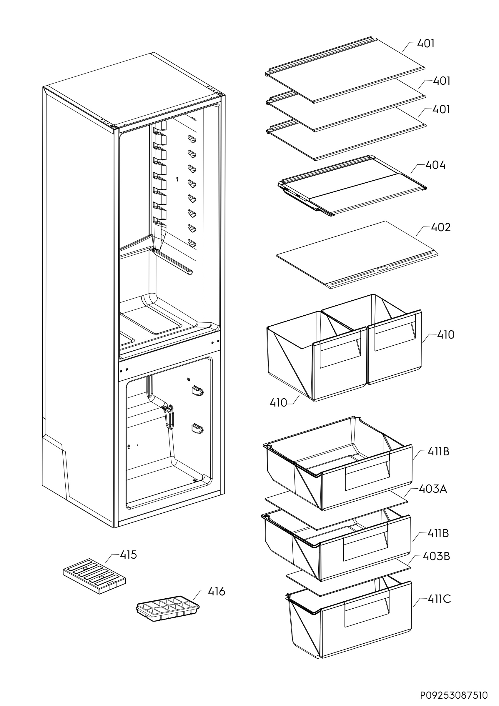 Internal parts