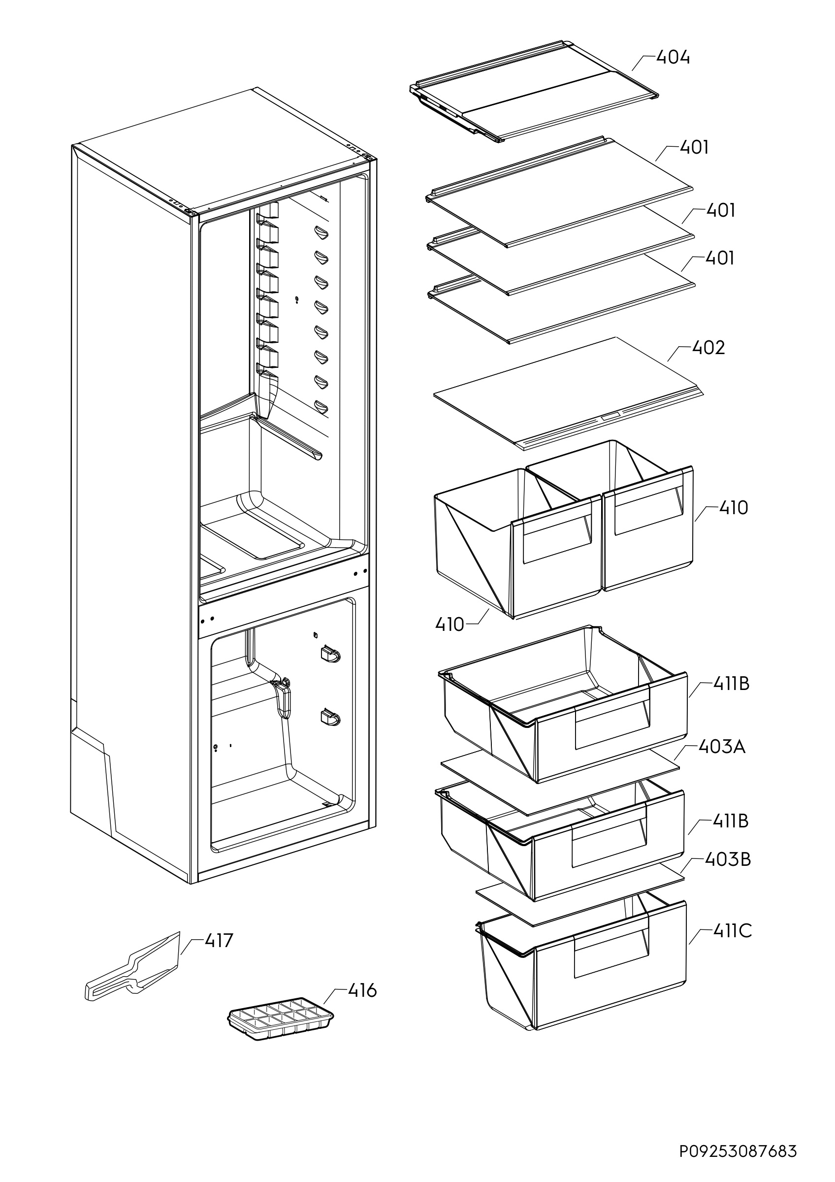 Internal parts