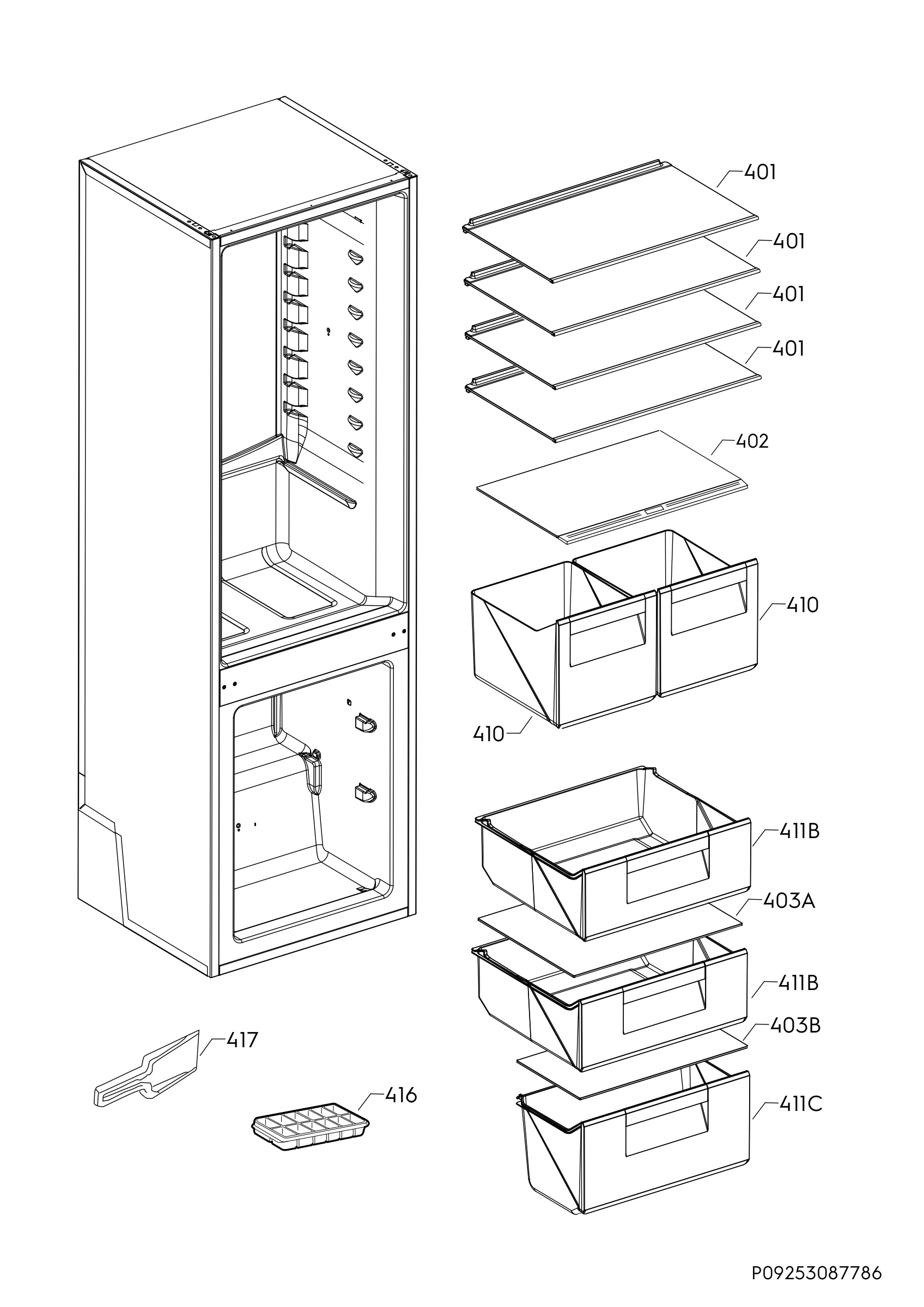 Internal parts