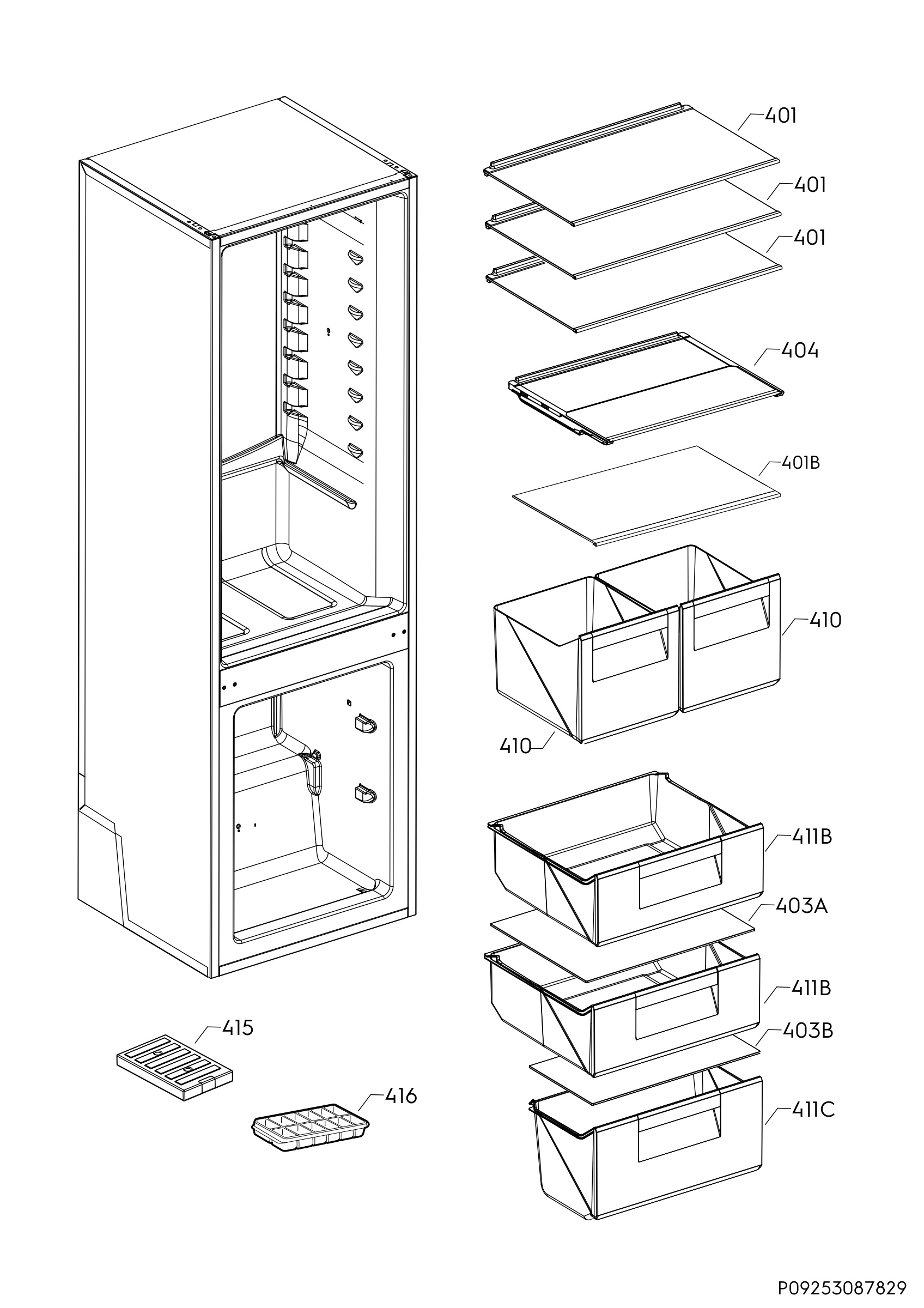 Internal parts