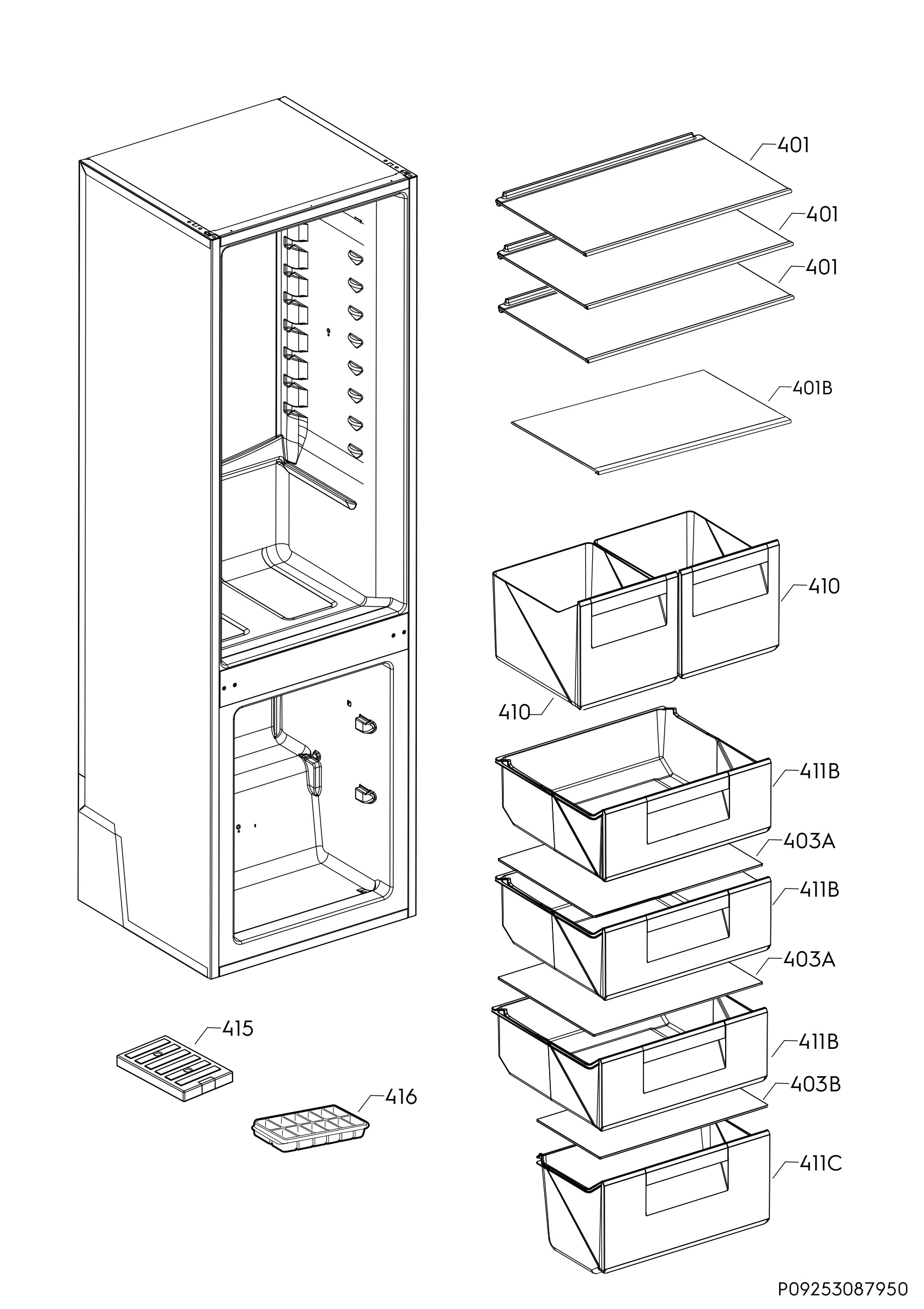Internal parts