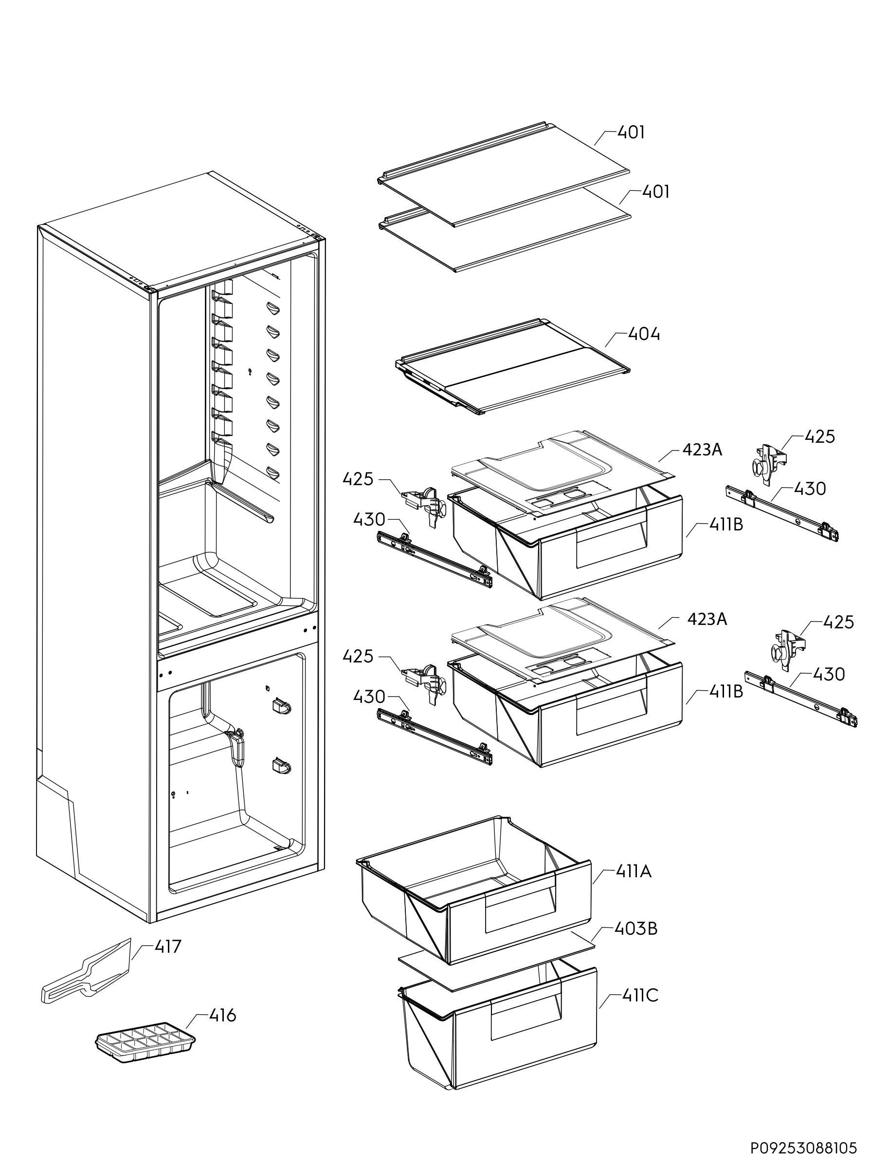 Internal parts