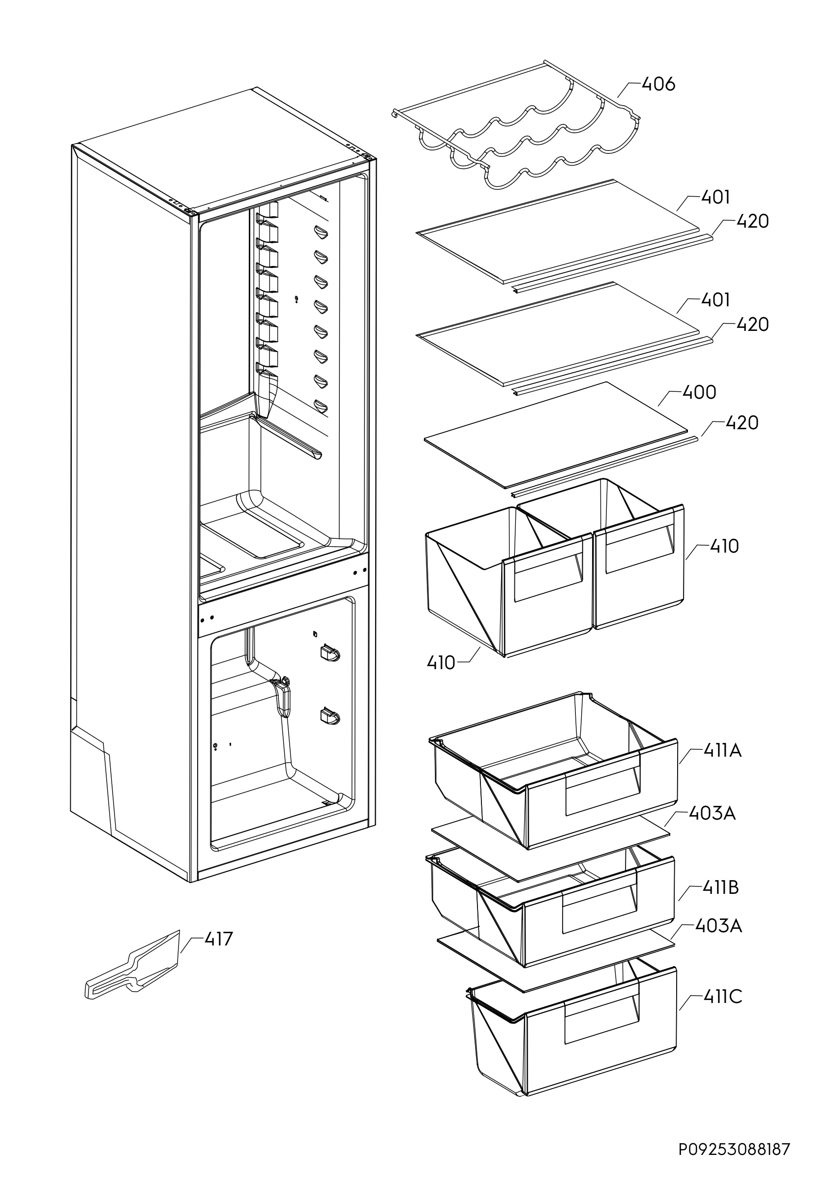 Internal parts