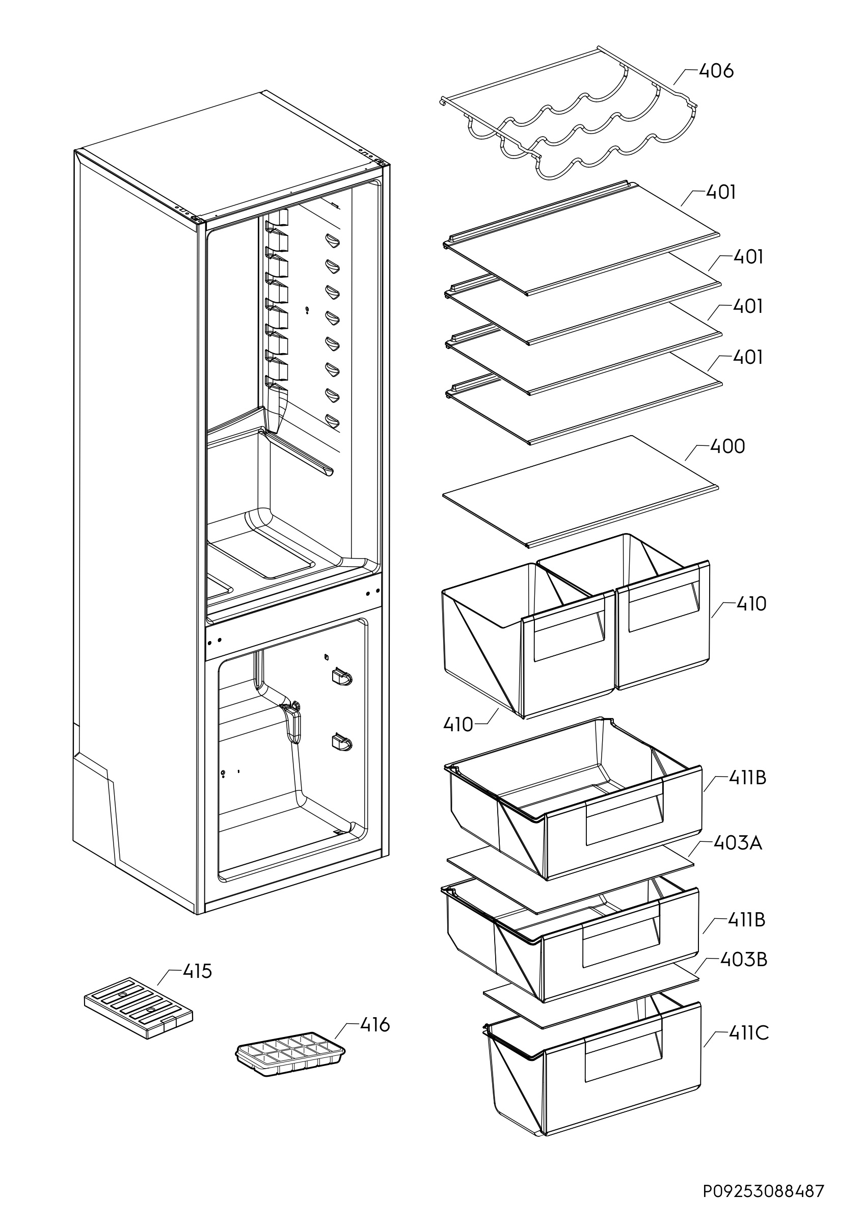 Internal parts