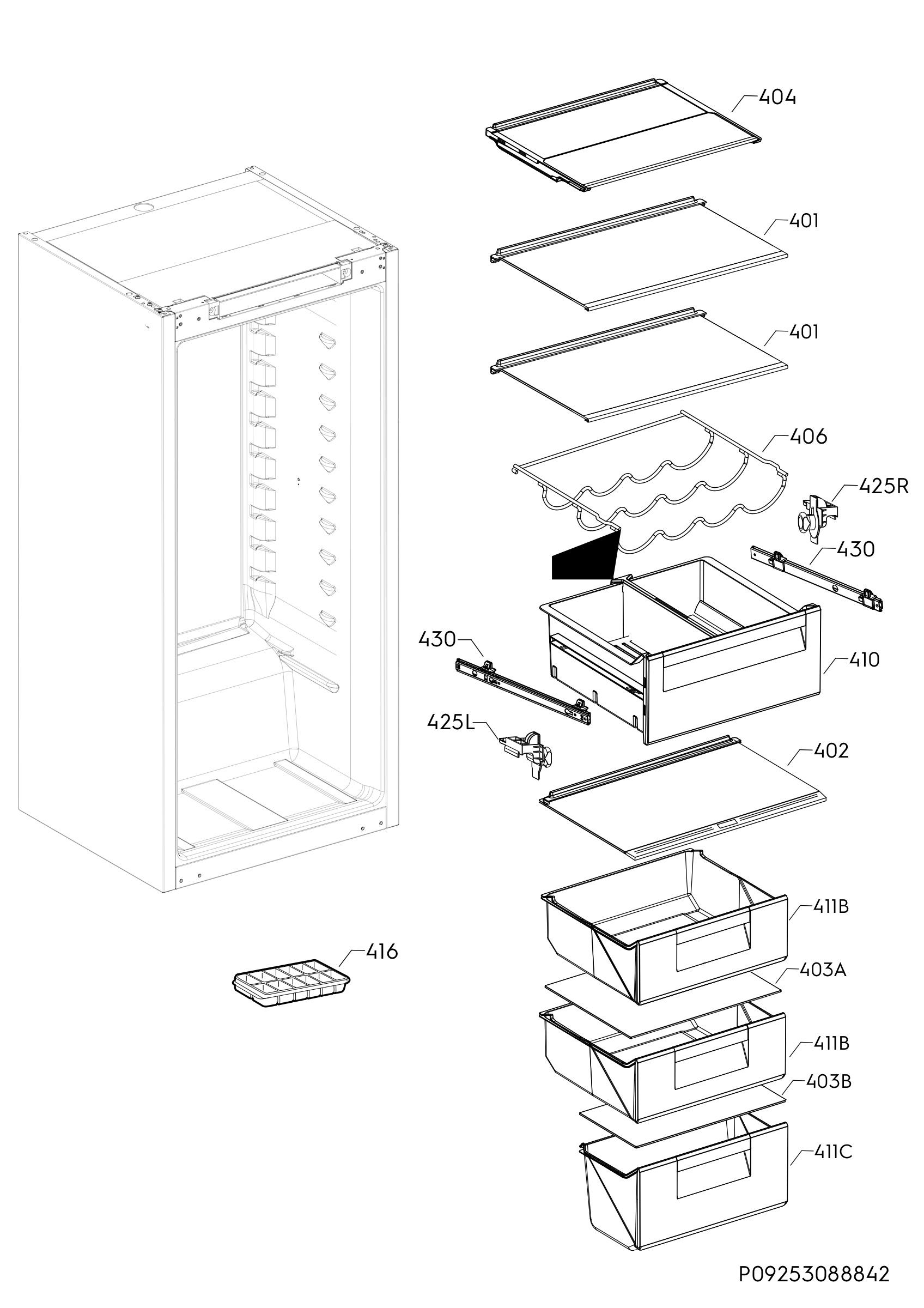 Internal parts