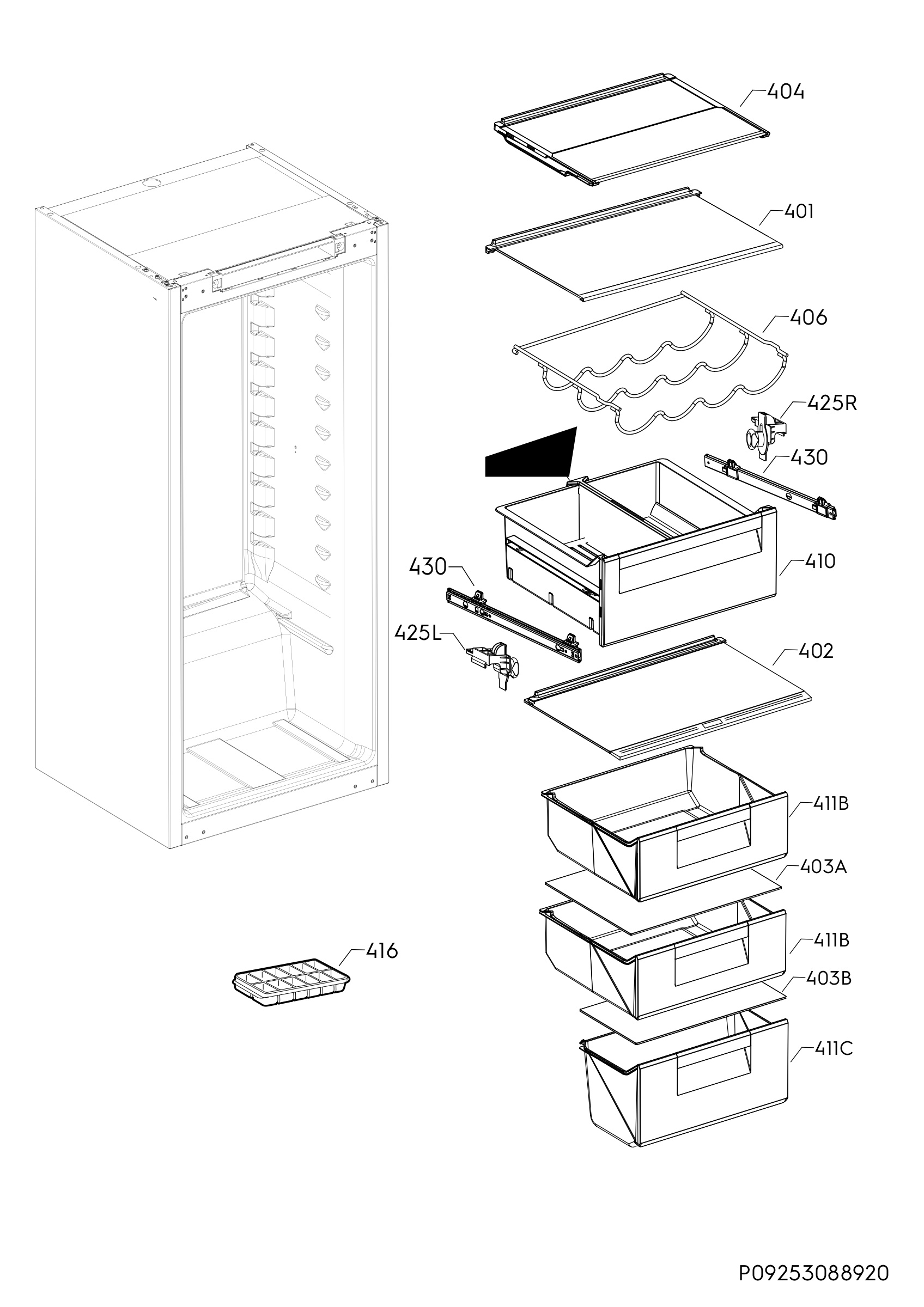 Internal parts