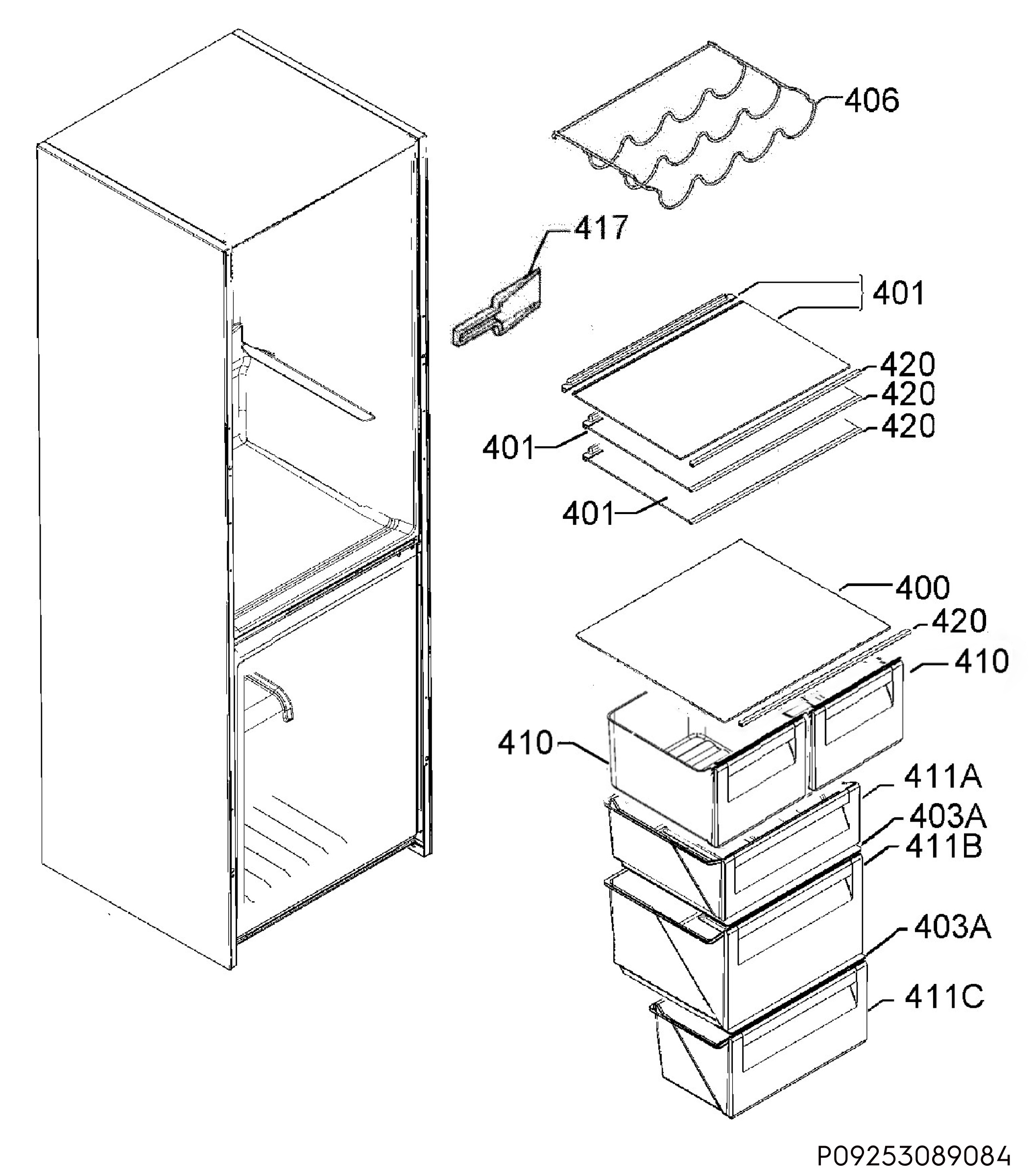 Internal parts