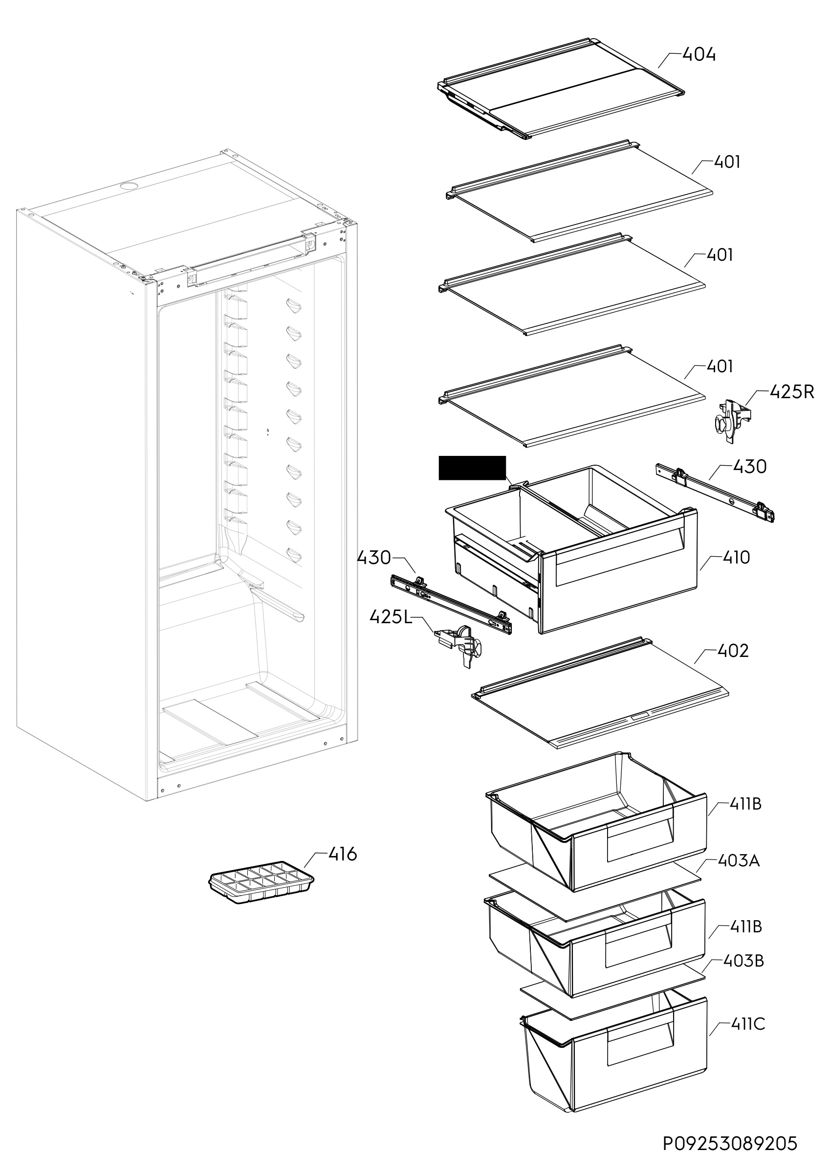Internal parts