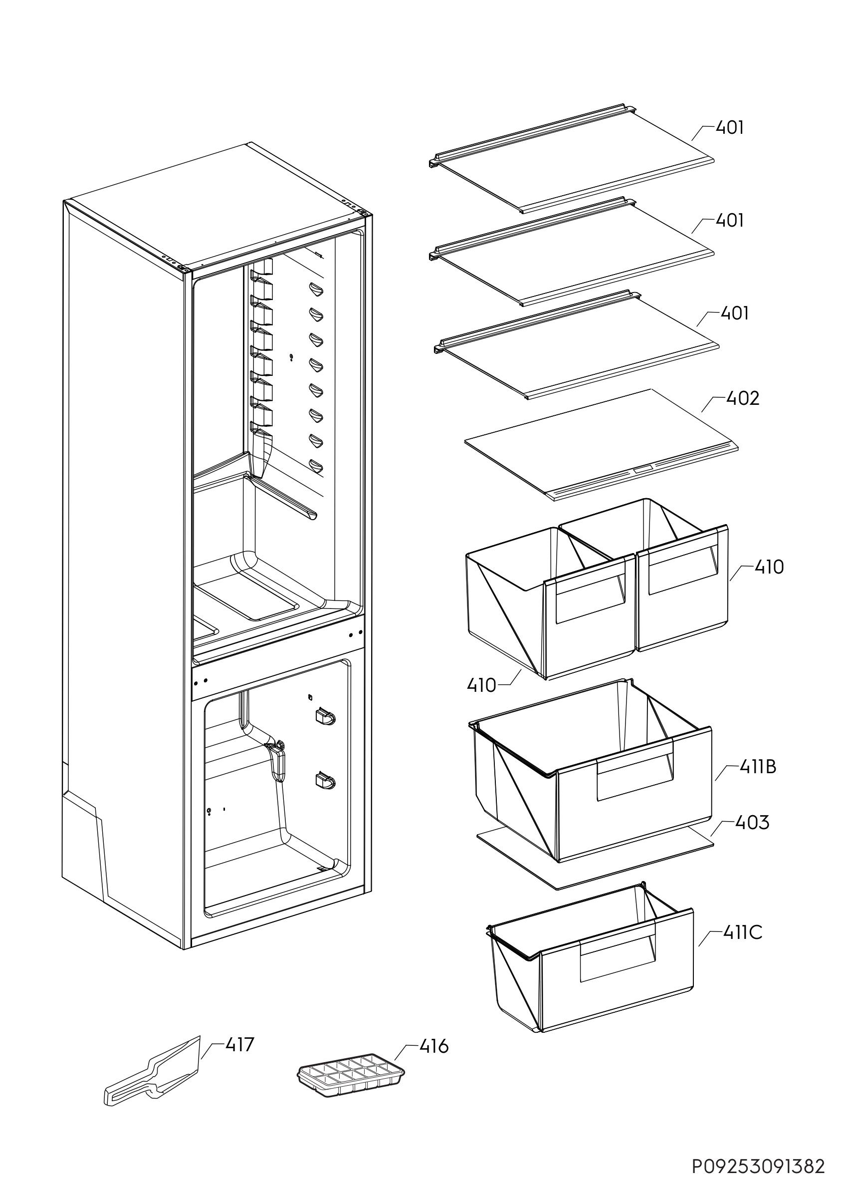 Internal parts