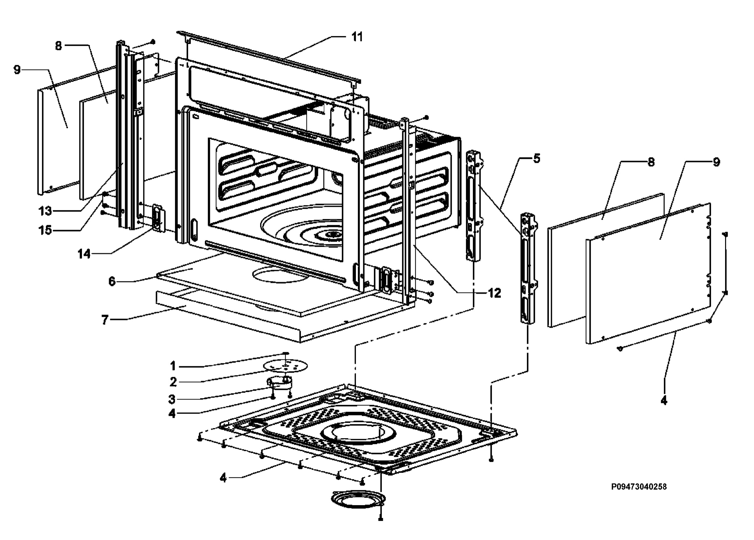 John Lewis Microwave JLBIC02 (94764068500) Spares John Lewis Microwave JLBIC02 (94764068500) Spares