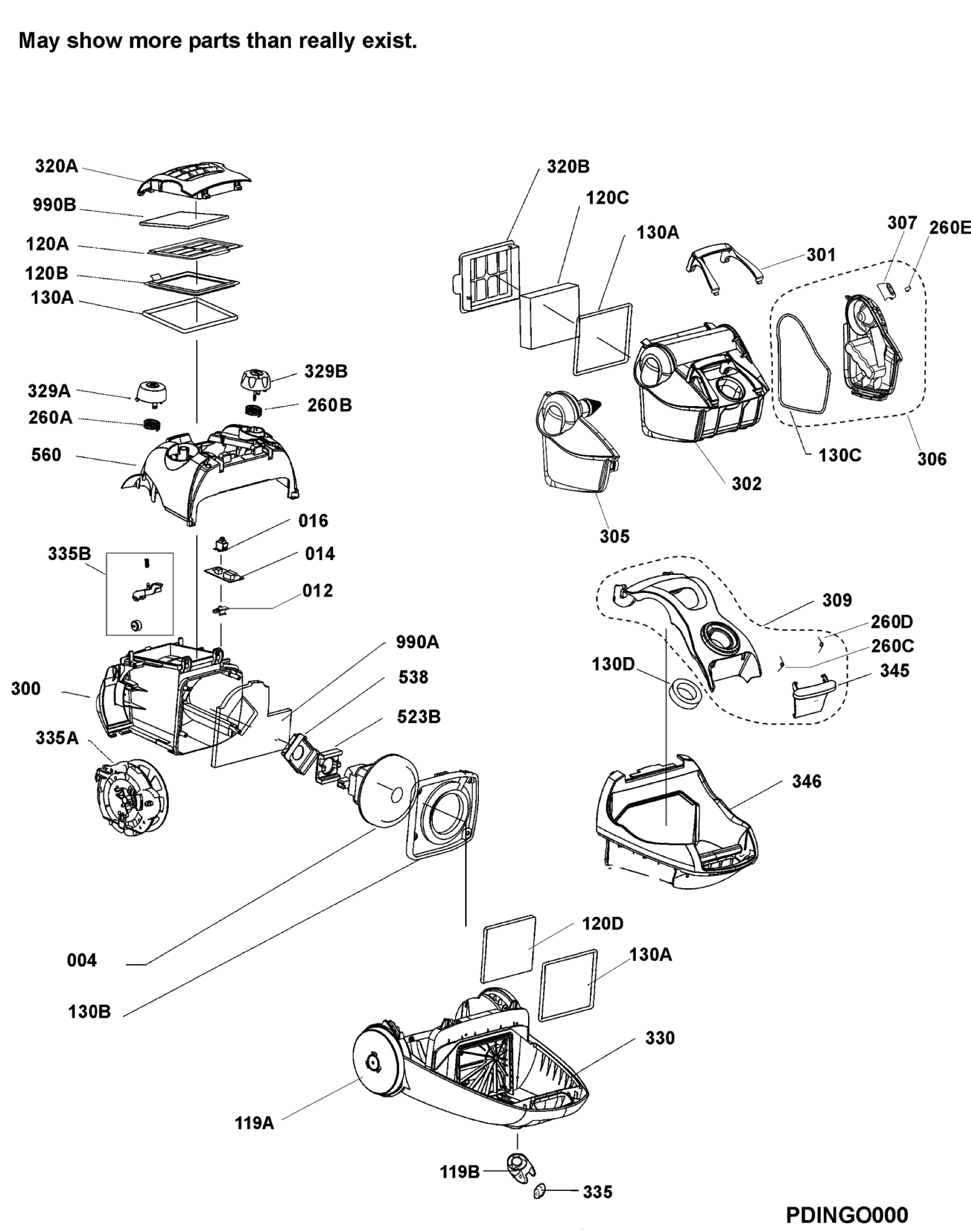 Internal parts