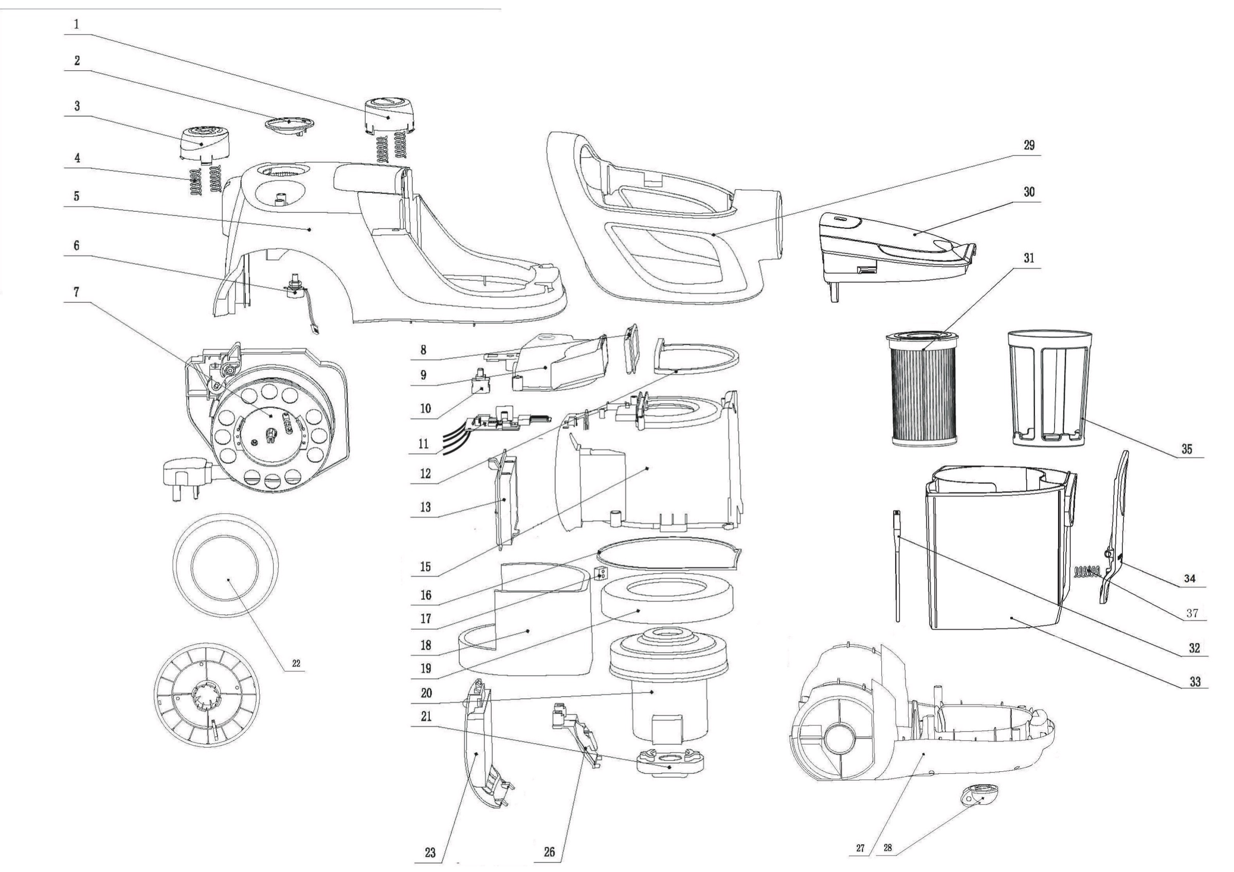 Internal parts
