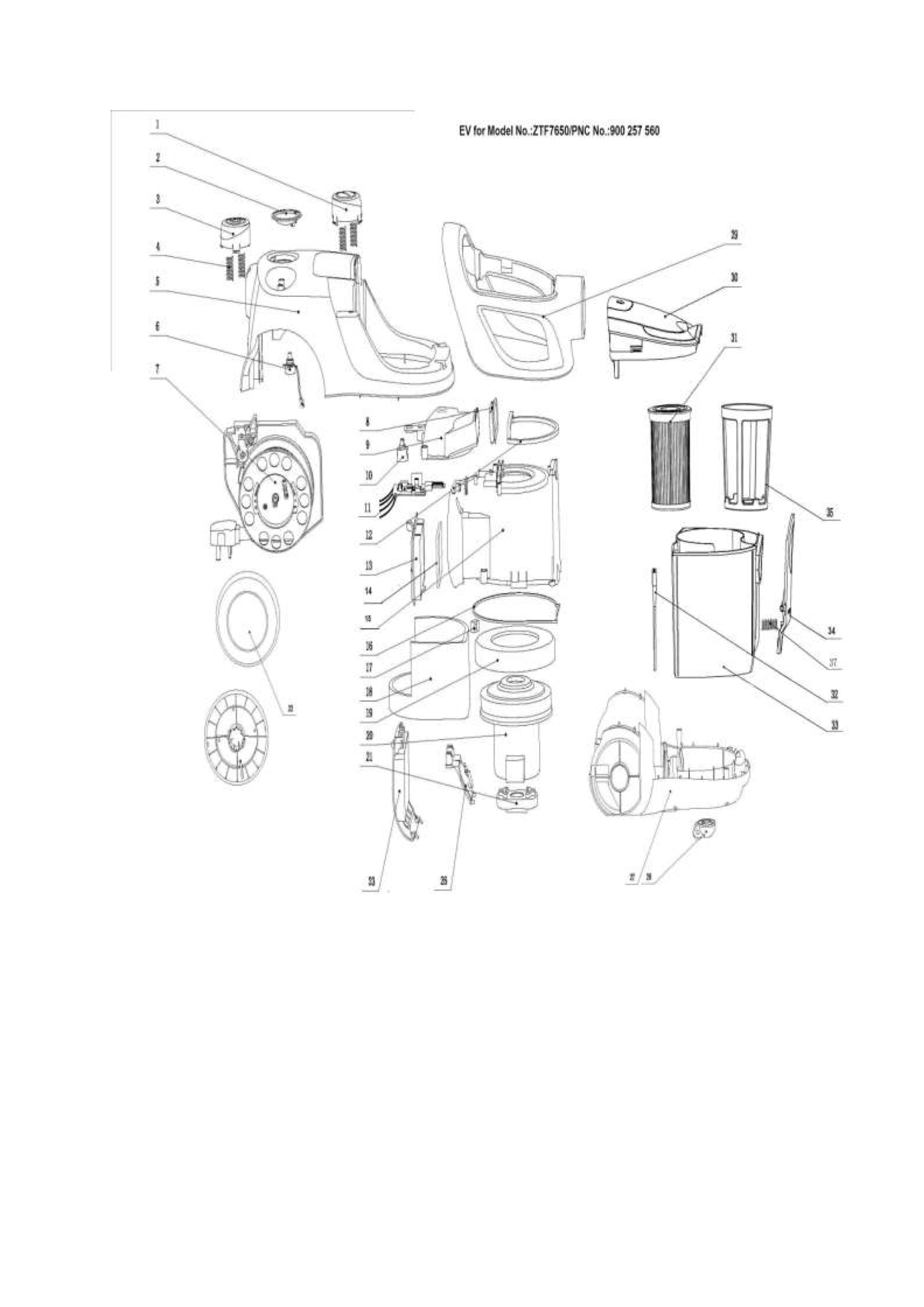 Internal parts
