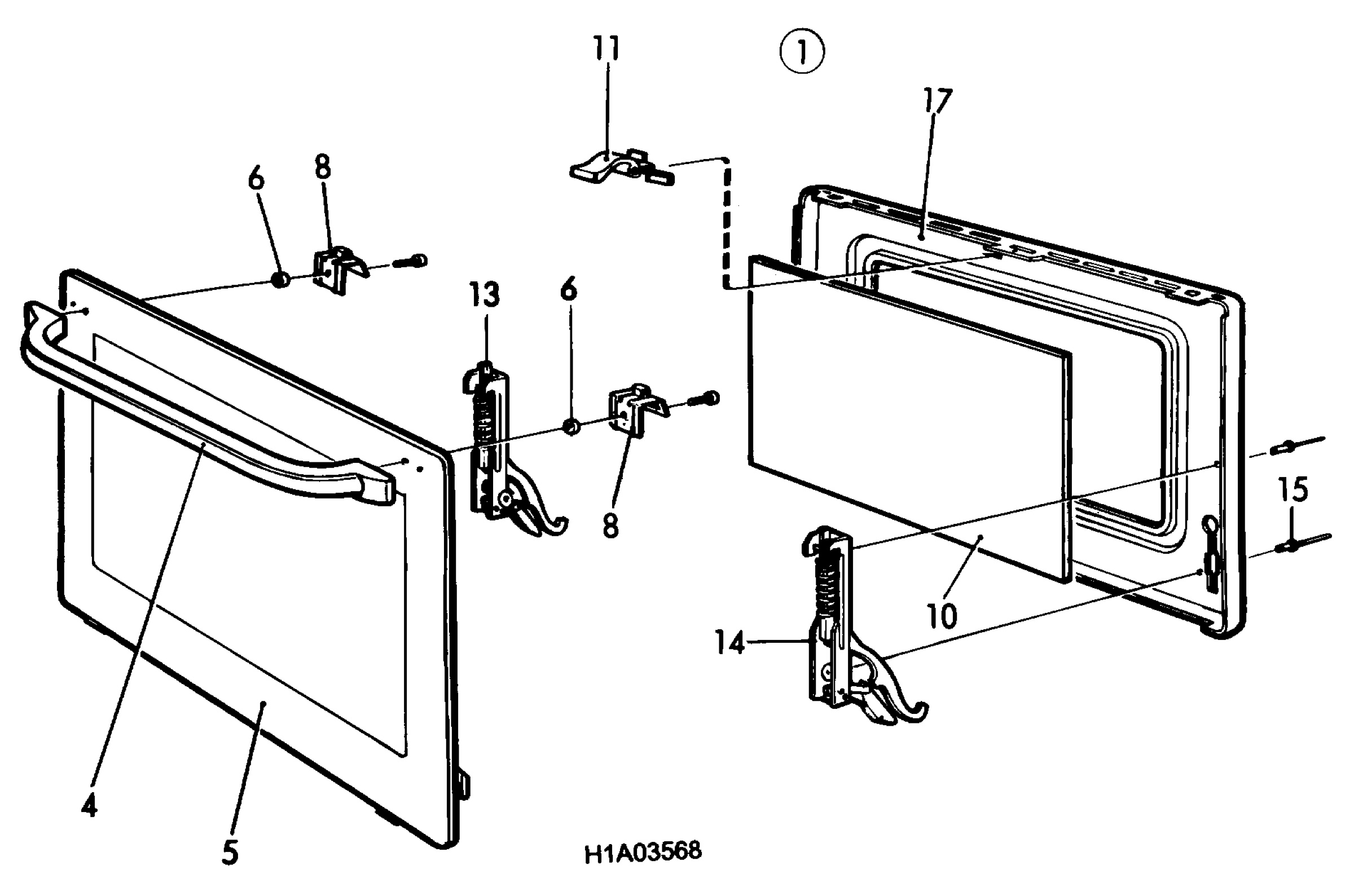 H10 Main Oven Door (large)