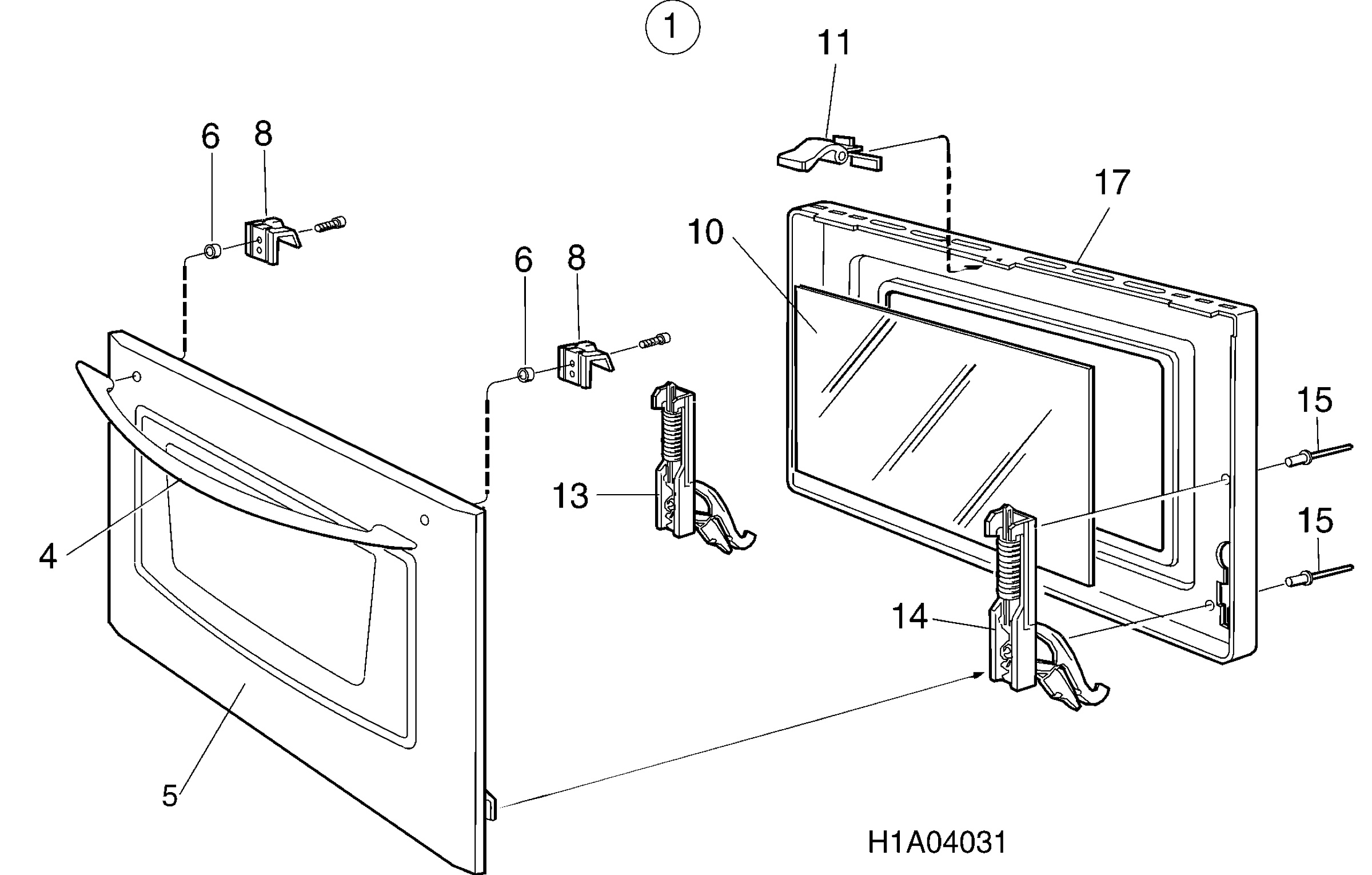 H10 Main Oven Door (large)