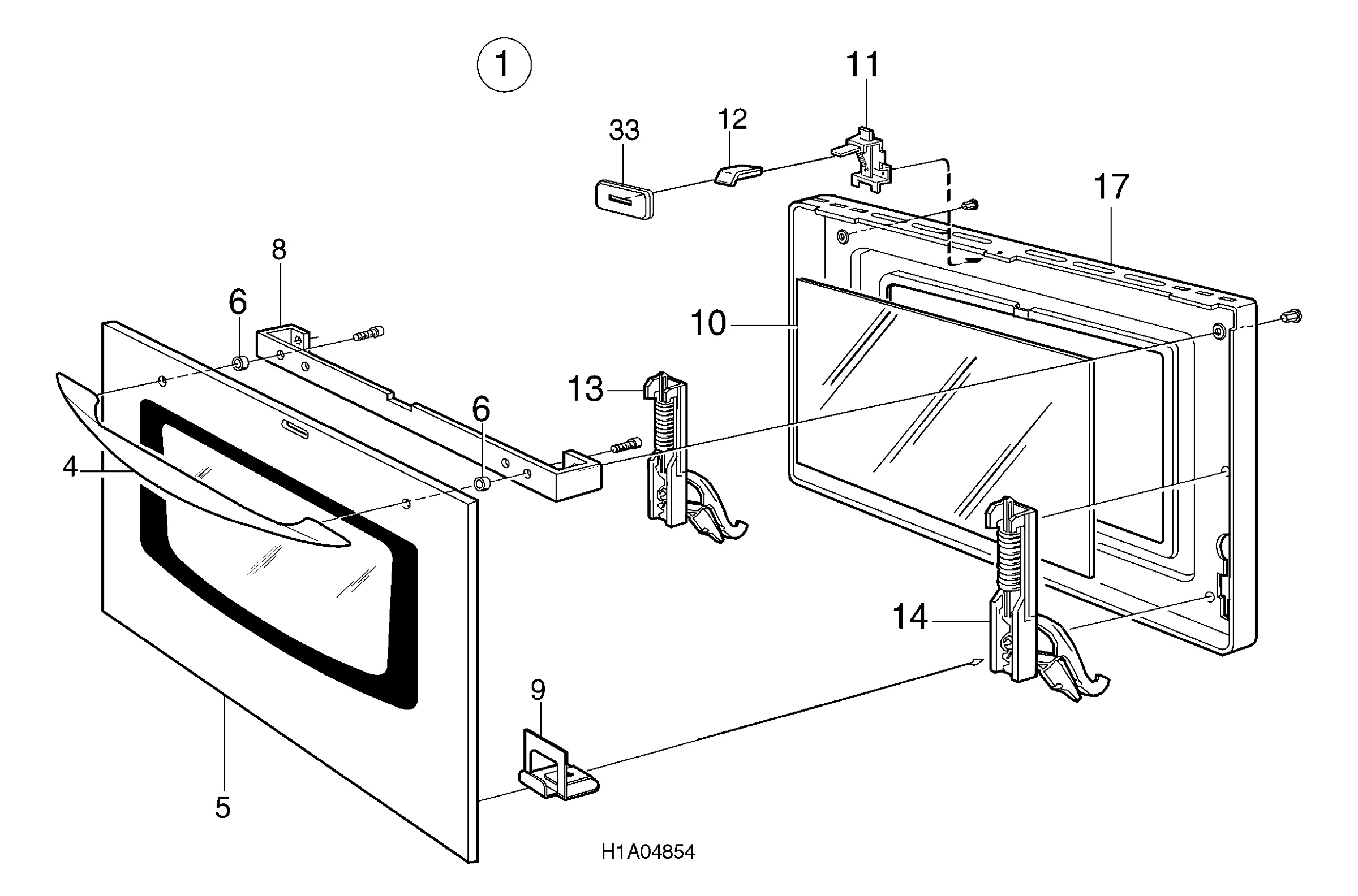 H10 Main Oven Door (large)