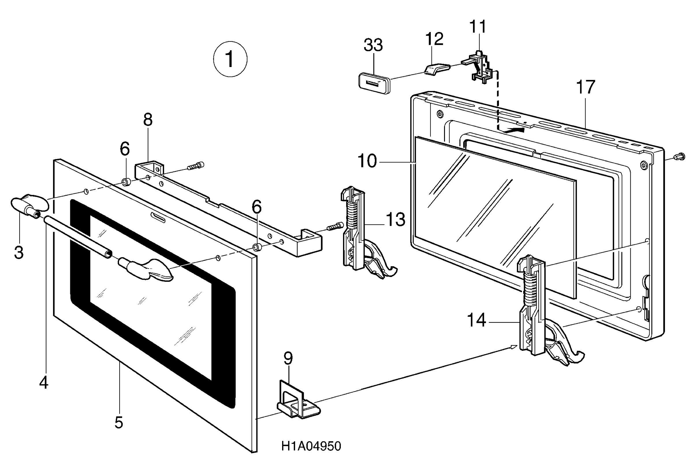 H10 Main Oven Door (large)