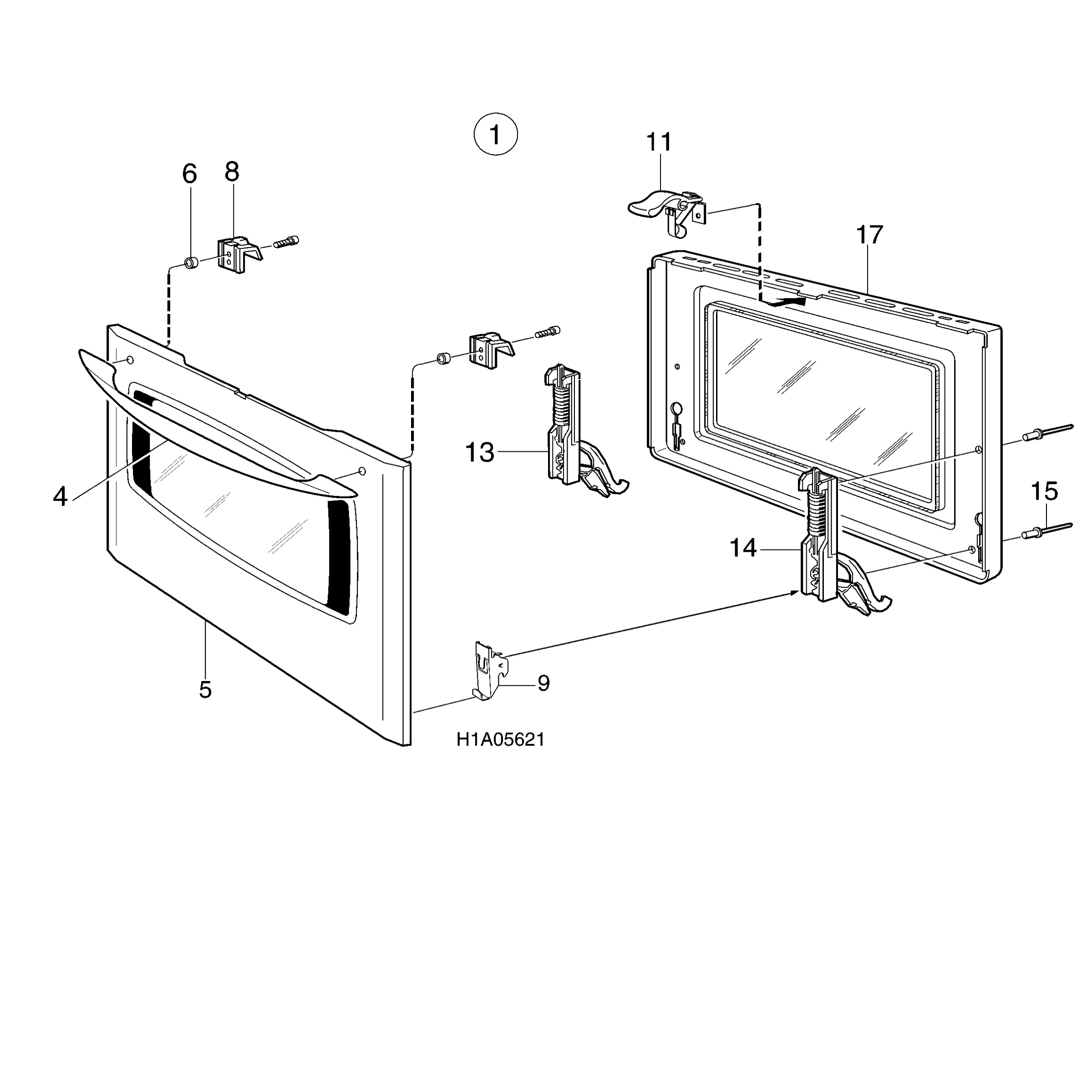 H10 Main Oven Door (large)