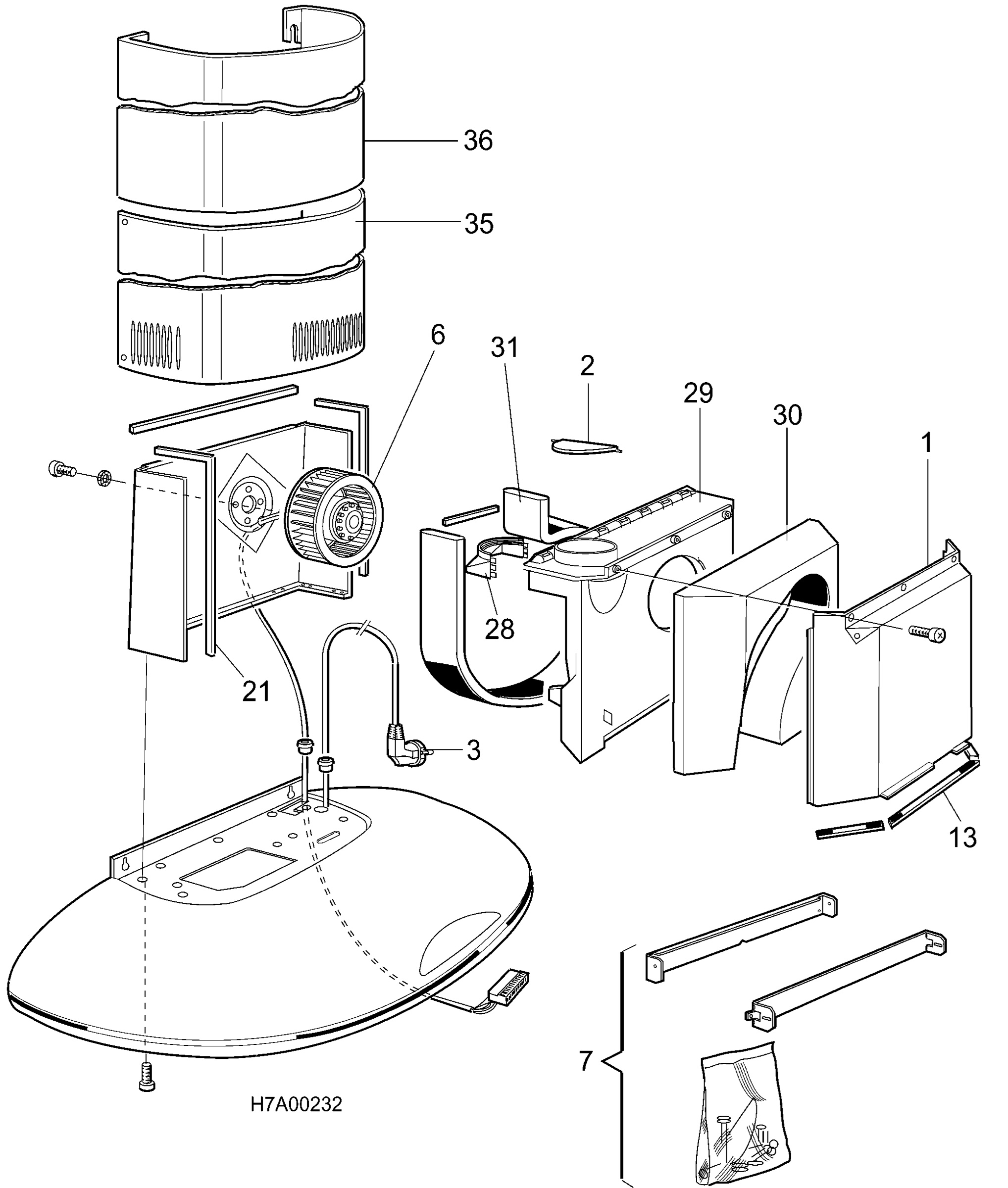 H70 FAN,https://pub-ca728c82b01b4455aa73b951df5a365b.r2.dev/Electrolux/CHASSIS, MOUNTING KIT, USERS MANUAL A