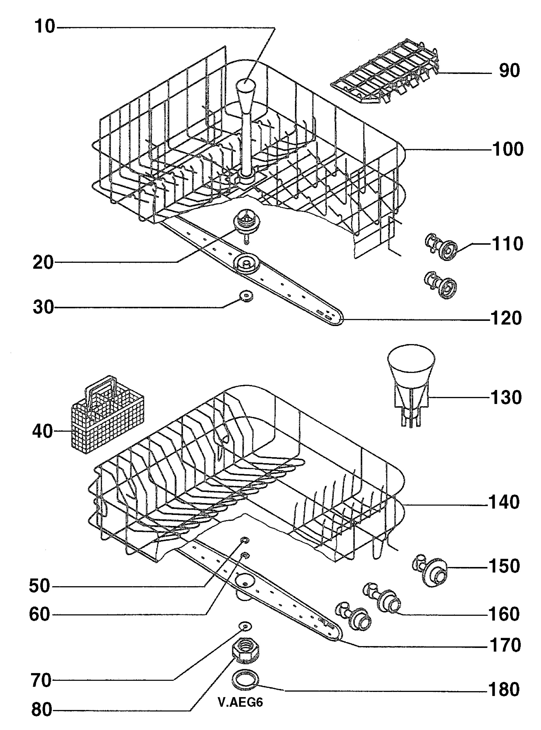 W10 Baskets,https://pub-ca728c82b01b4455aa73b951df5a365b.r2.dev/Electrolux/ spray arm, DGN