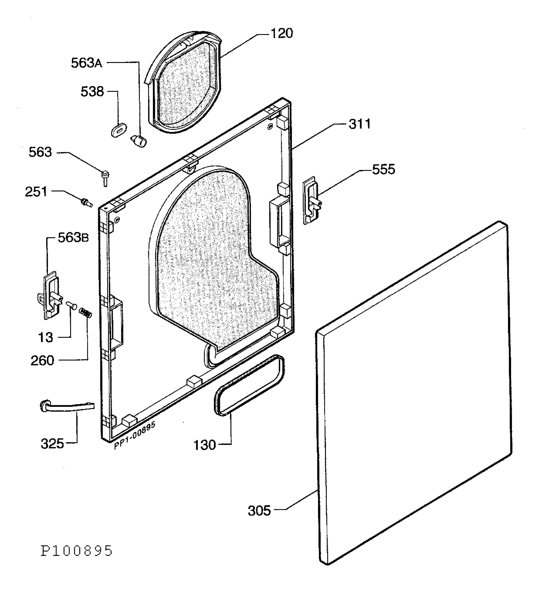 W40 Housing door ZP A