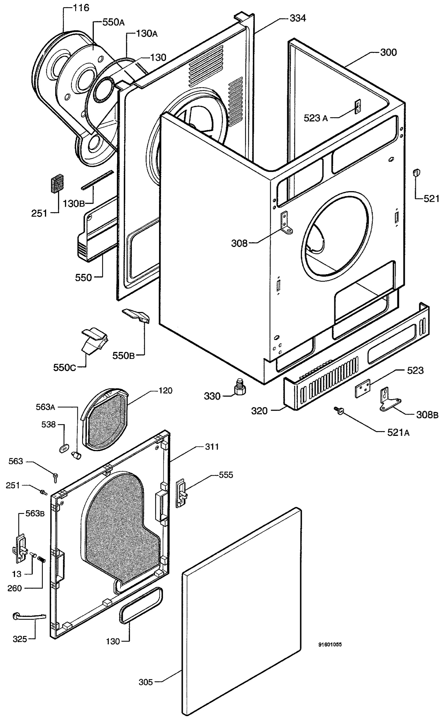 W40 Housing door ZP A