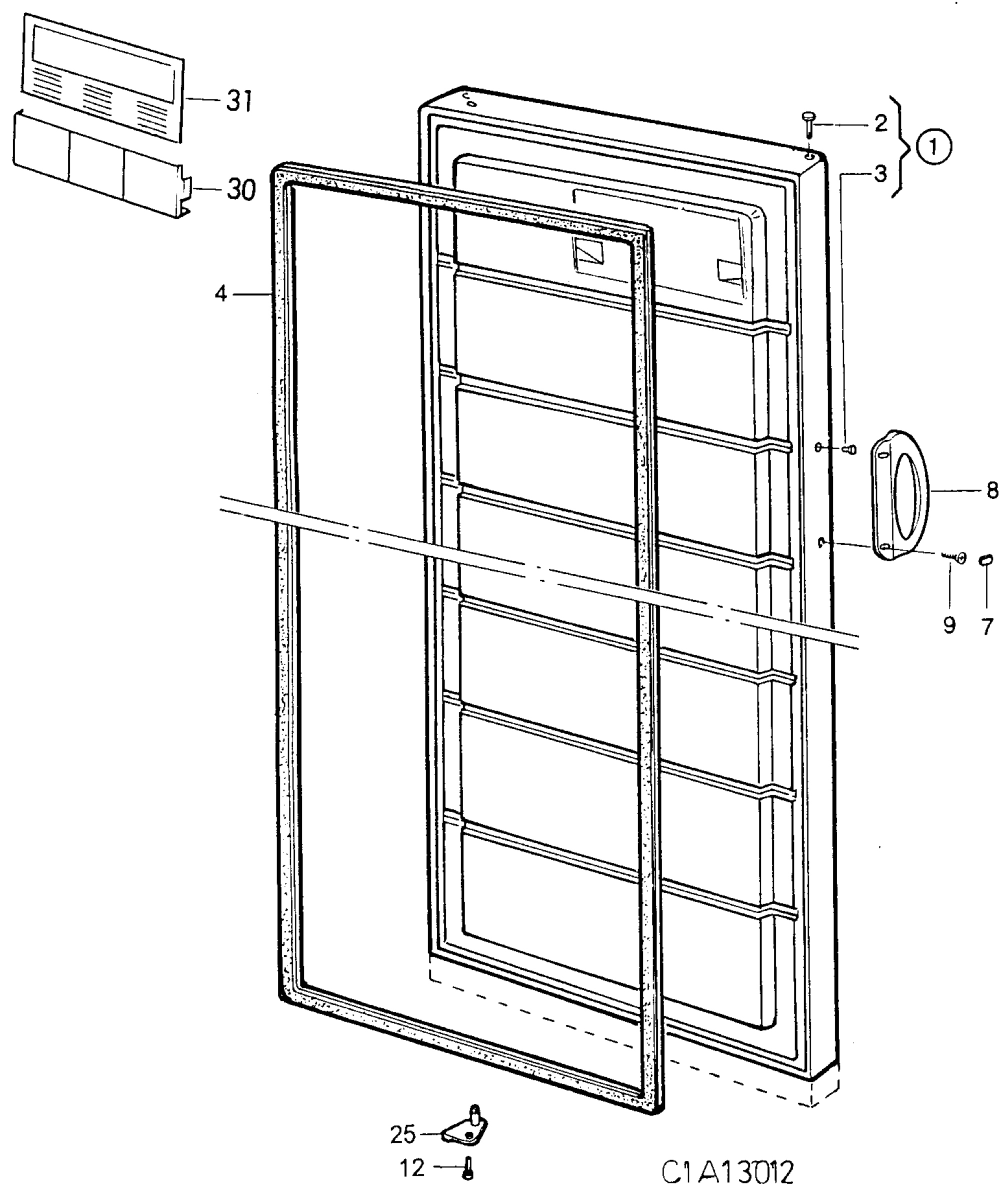 Refrigerator door