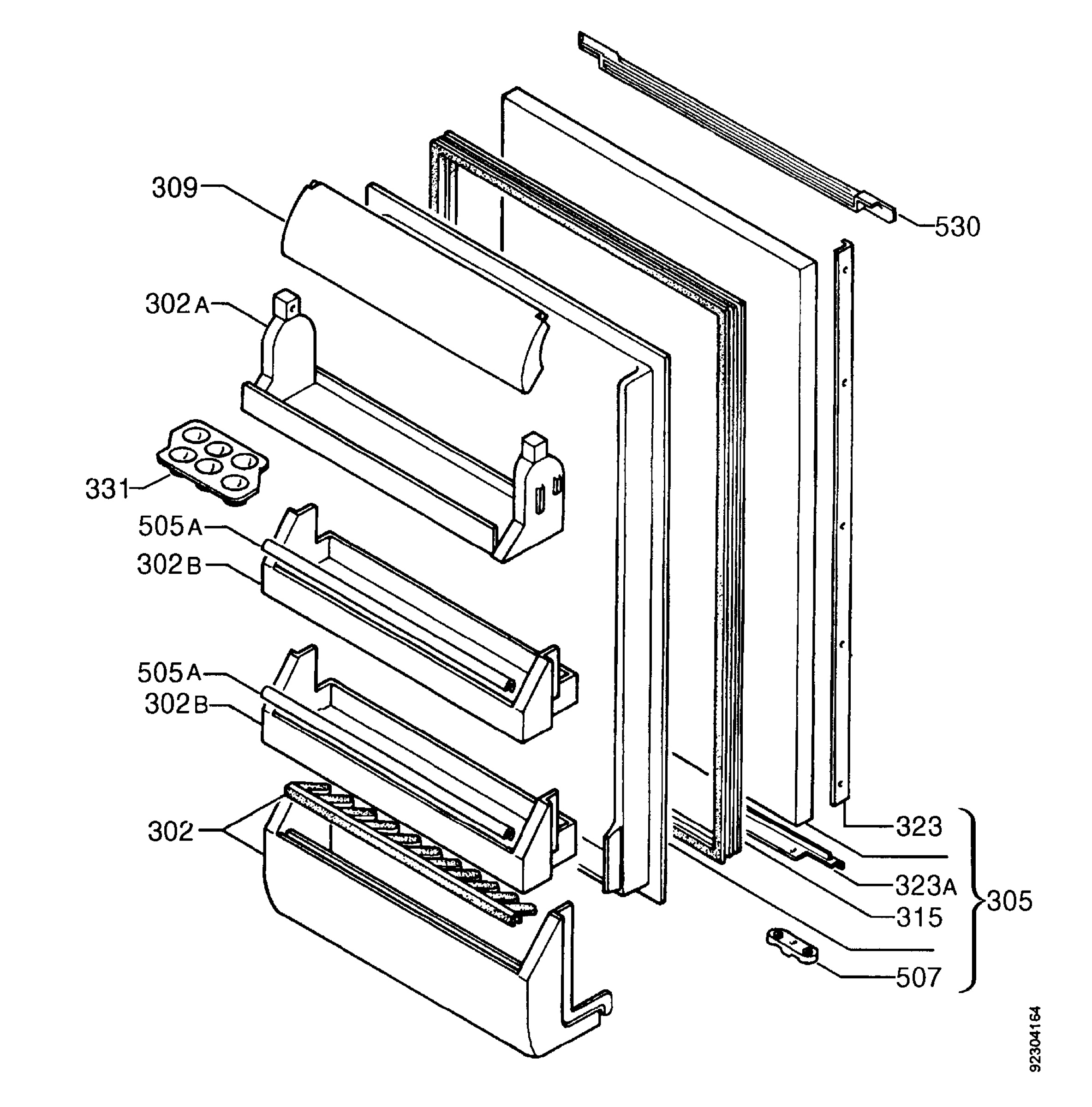 Refrigerator door