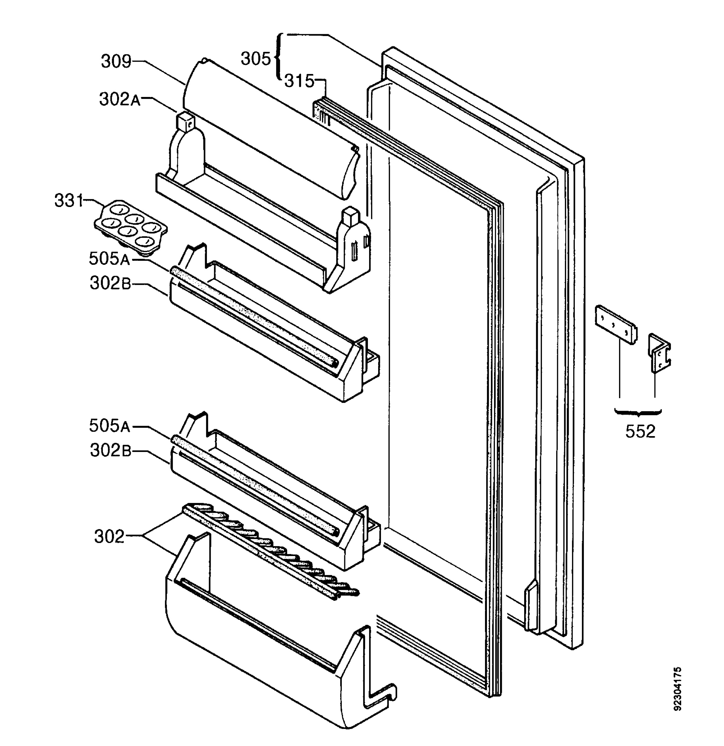 Refrigerator door