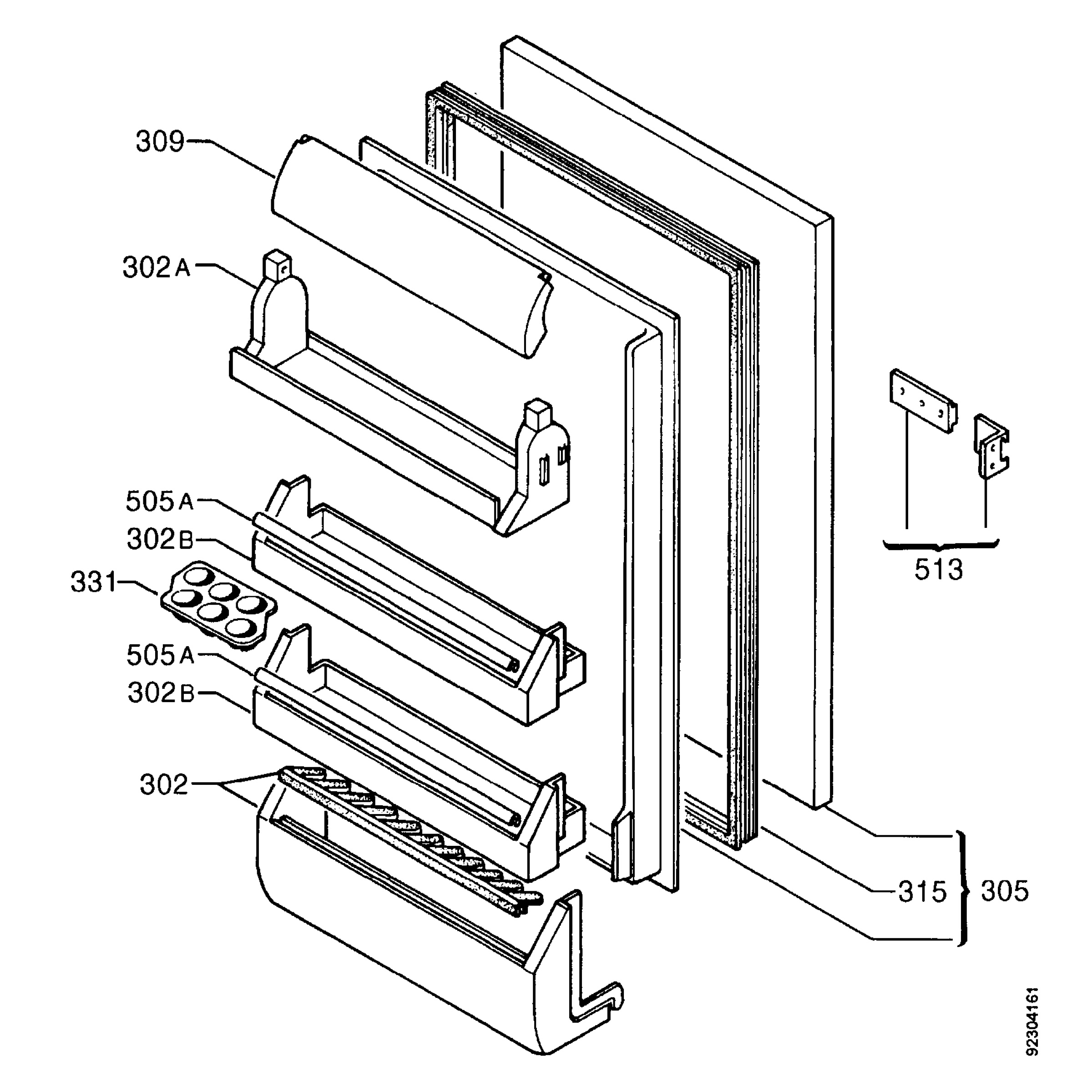 Refrigerator door